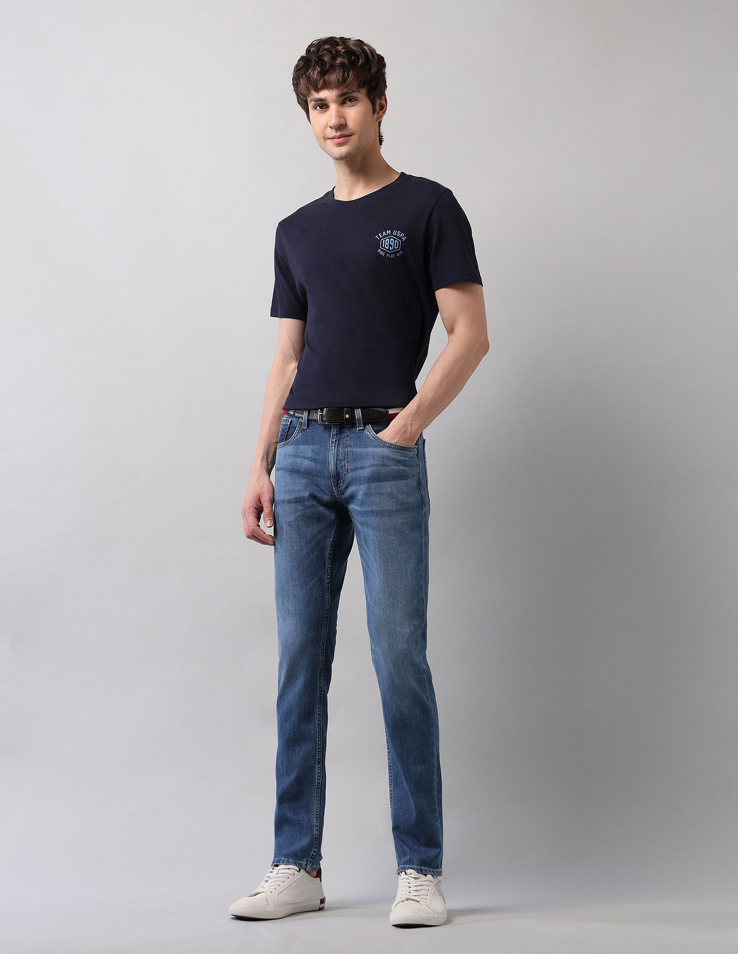 U.S. Polo Assn. Denim Co. Brandon Slim Tapered Fit Blue Jeans