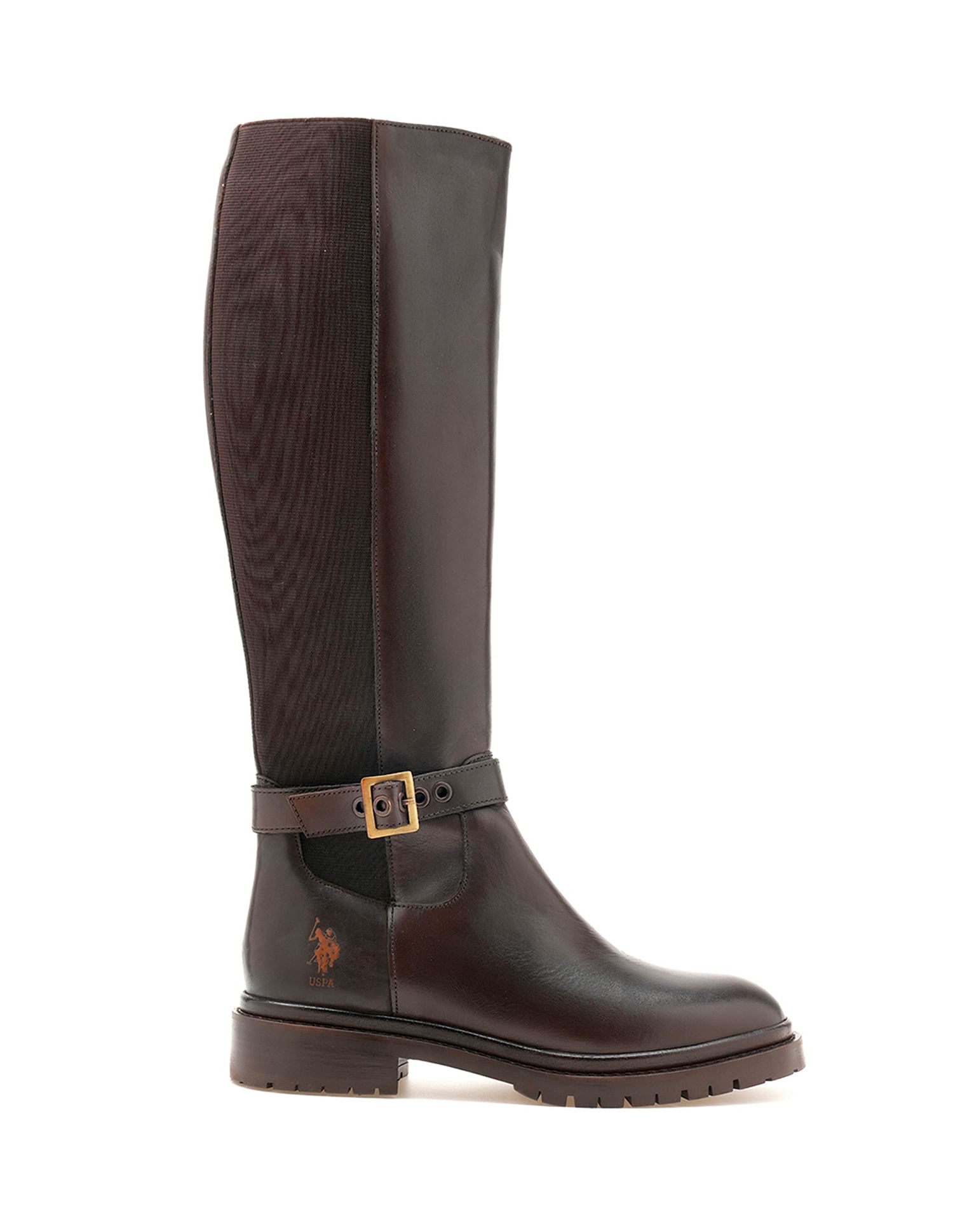 U.S. Polo Assn. Women Giorgia  Leather Riding Boots
