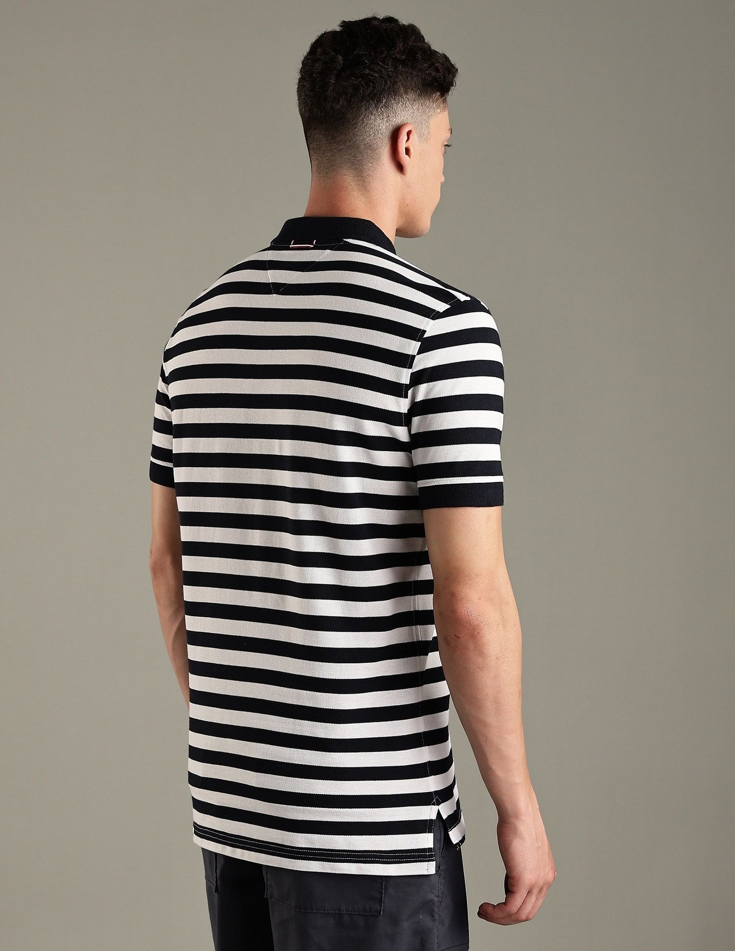 Tommy Hilfiger Striped Relaxed-Fit Cotton Polo Shirt