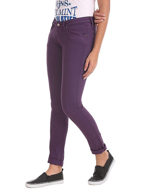 Flying Machine Women Super Skinny Fit Rinsed Jeans