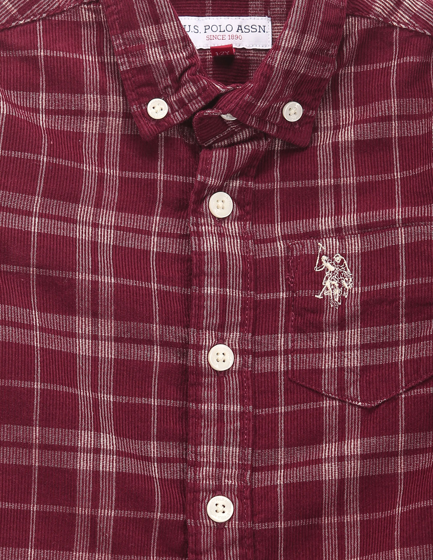 U.S. Polo Assn. Kids Boys Tartan Check Shirt