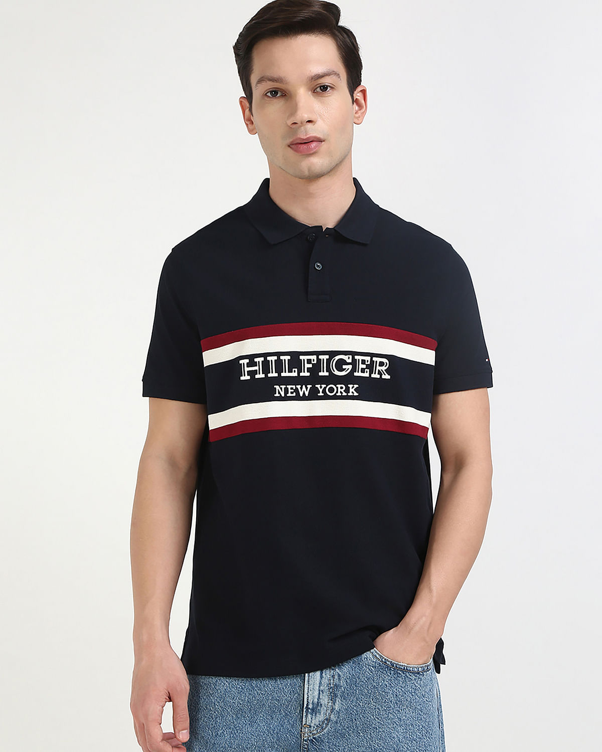 Tommy Hilfiger Printed Regular Fit Polo Shirt
