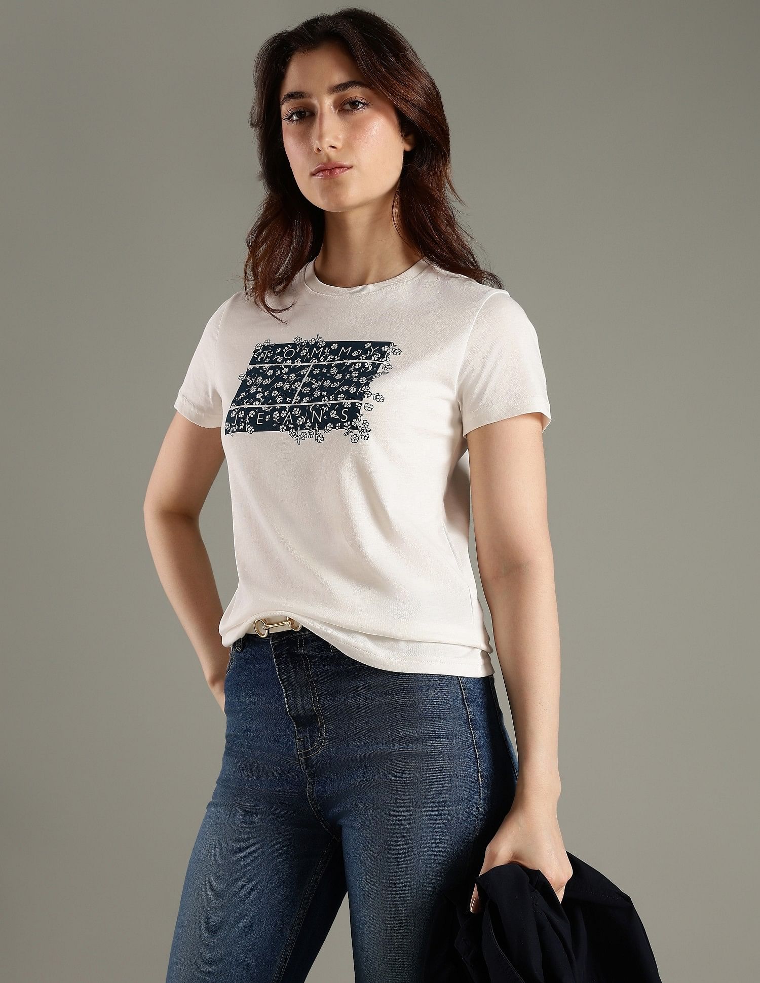 Tommy Hilfiger Logo Regular Fit Cotton T-Shirt