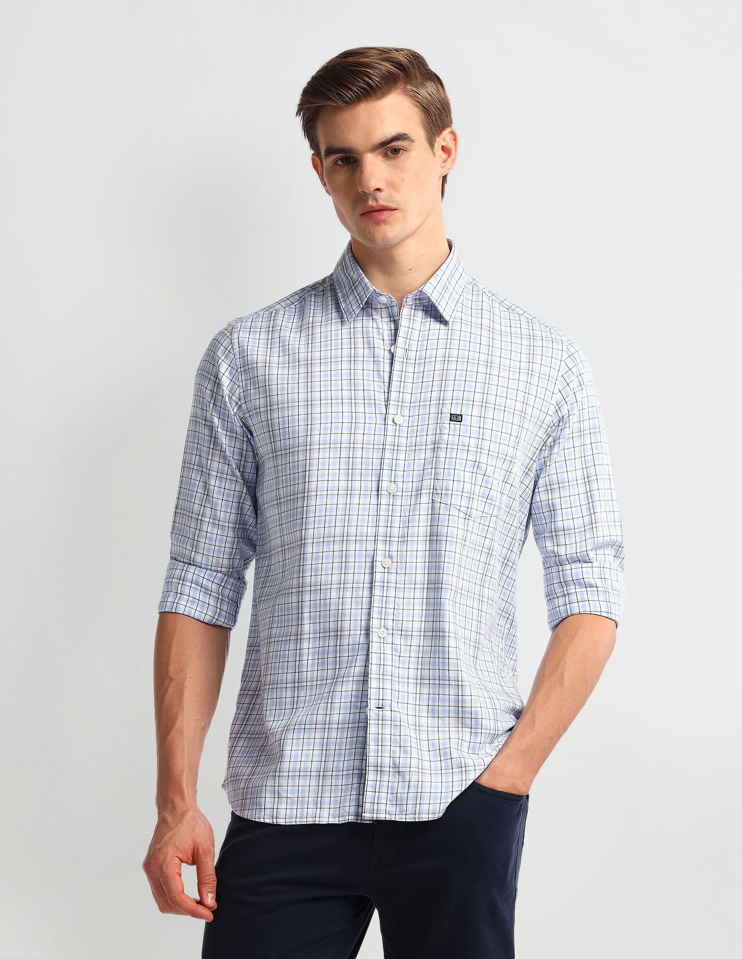 Arrow Sport Tartan Check Cotton Shirt