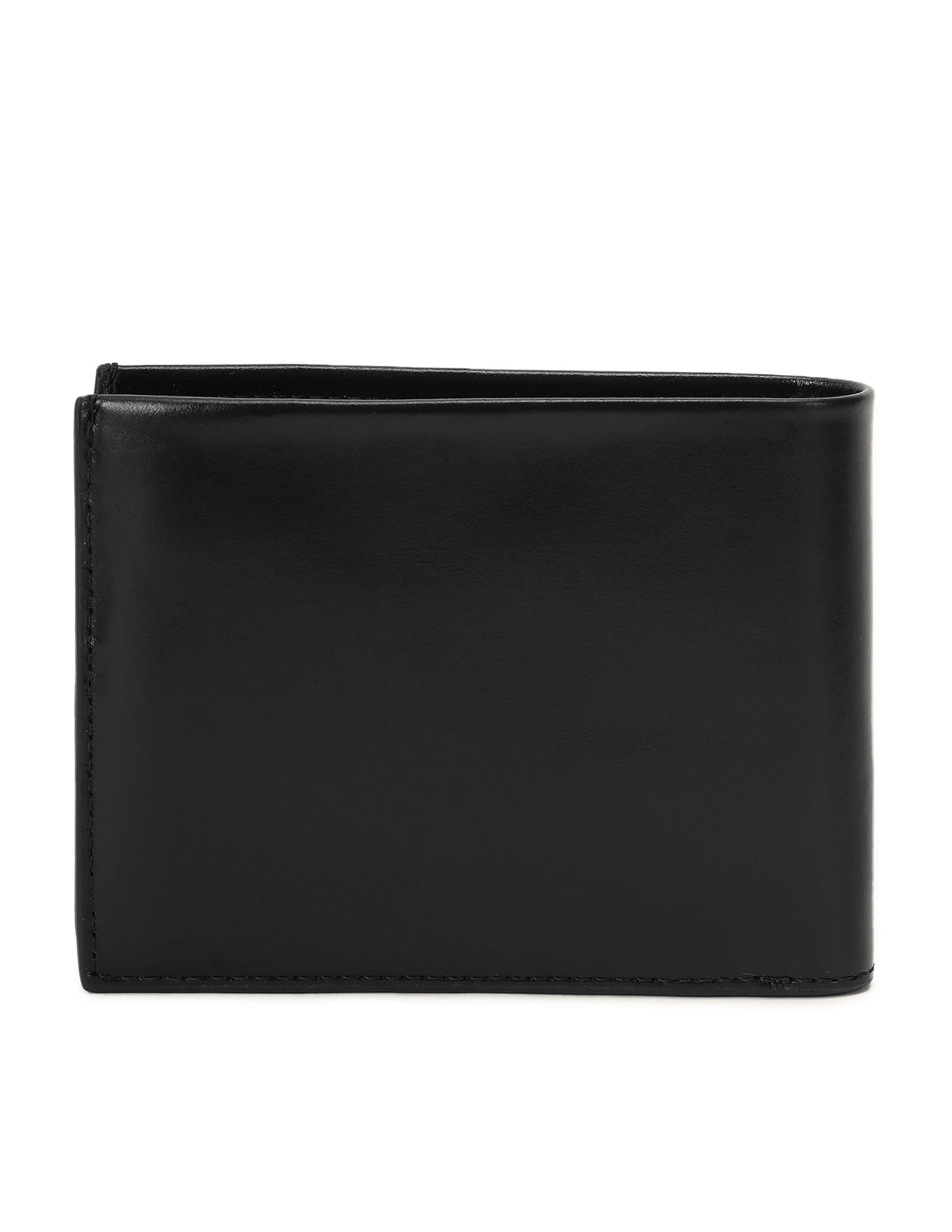 Calvin Klein Solid Leather Trifold Wallet