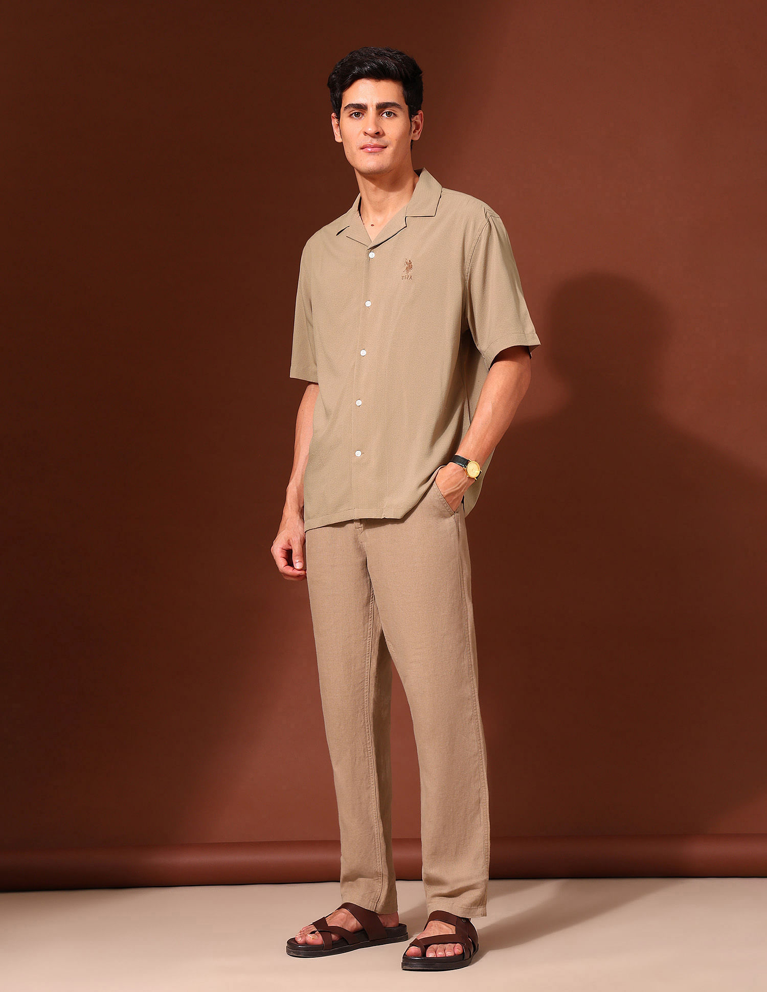 U.S. Polo Assn. Tailored Fit Poplin Shirt