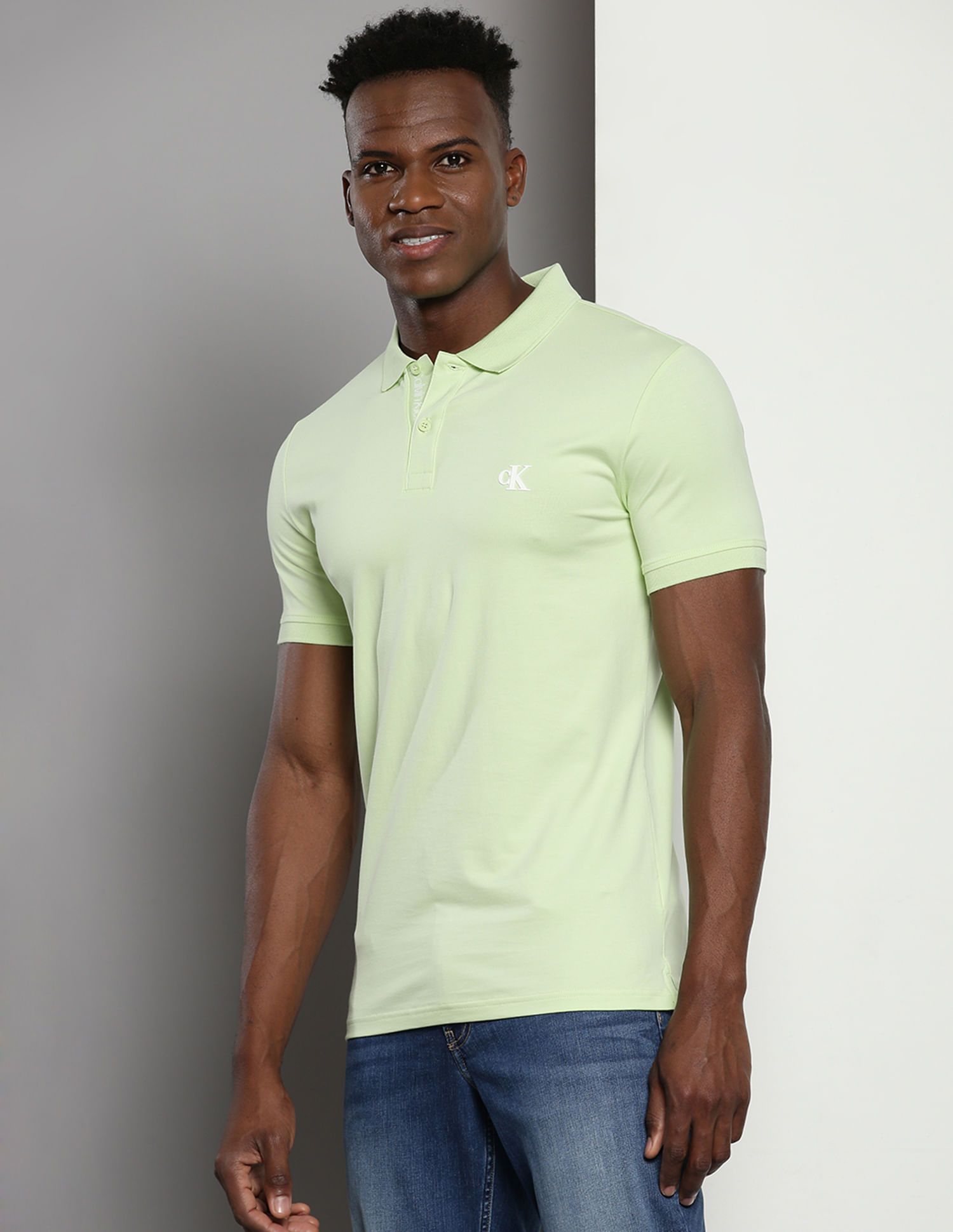Calvin Klein Slim Fit Solid Polo Shirt