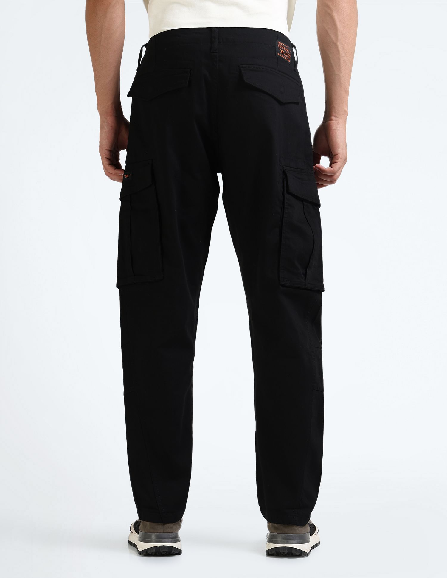 Flying Machine Mid Rise Slim Fit Cargo Pants