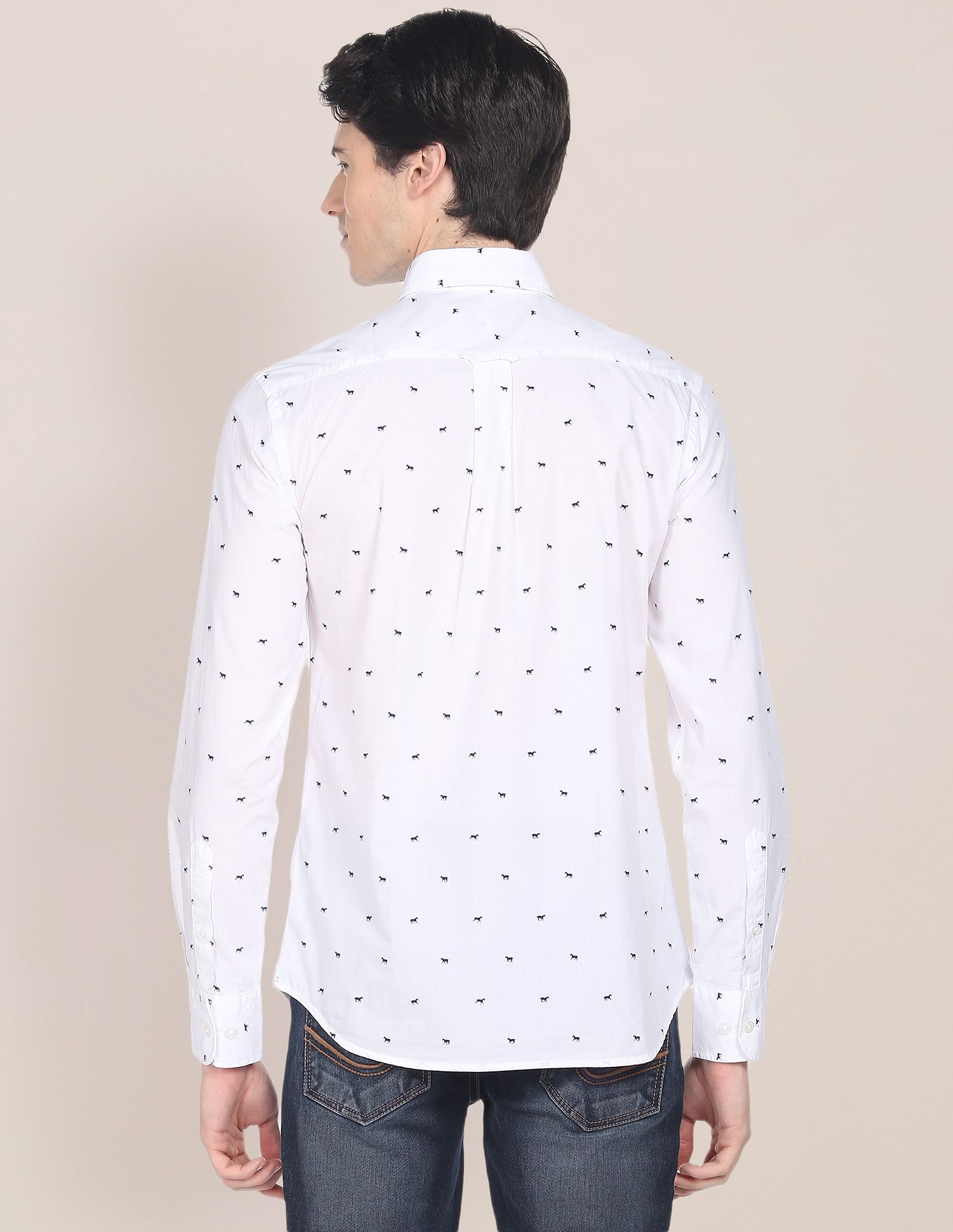 U.S. Polo Assn. Horse Print Cotton Shirt