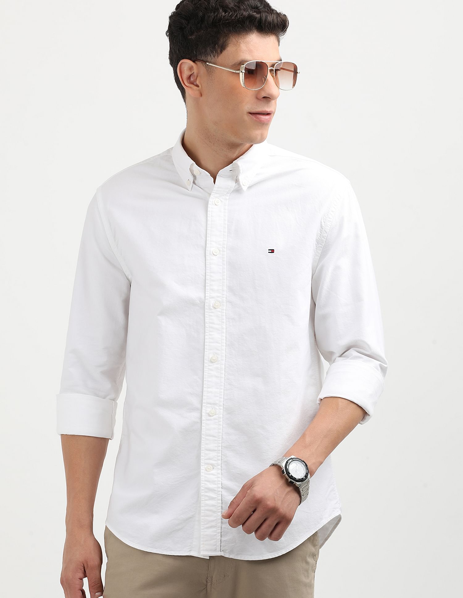 Tommy Hilfiger Solid Heritage Oxford Shirt