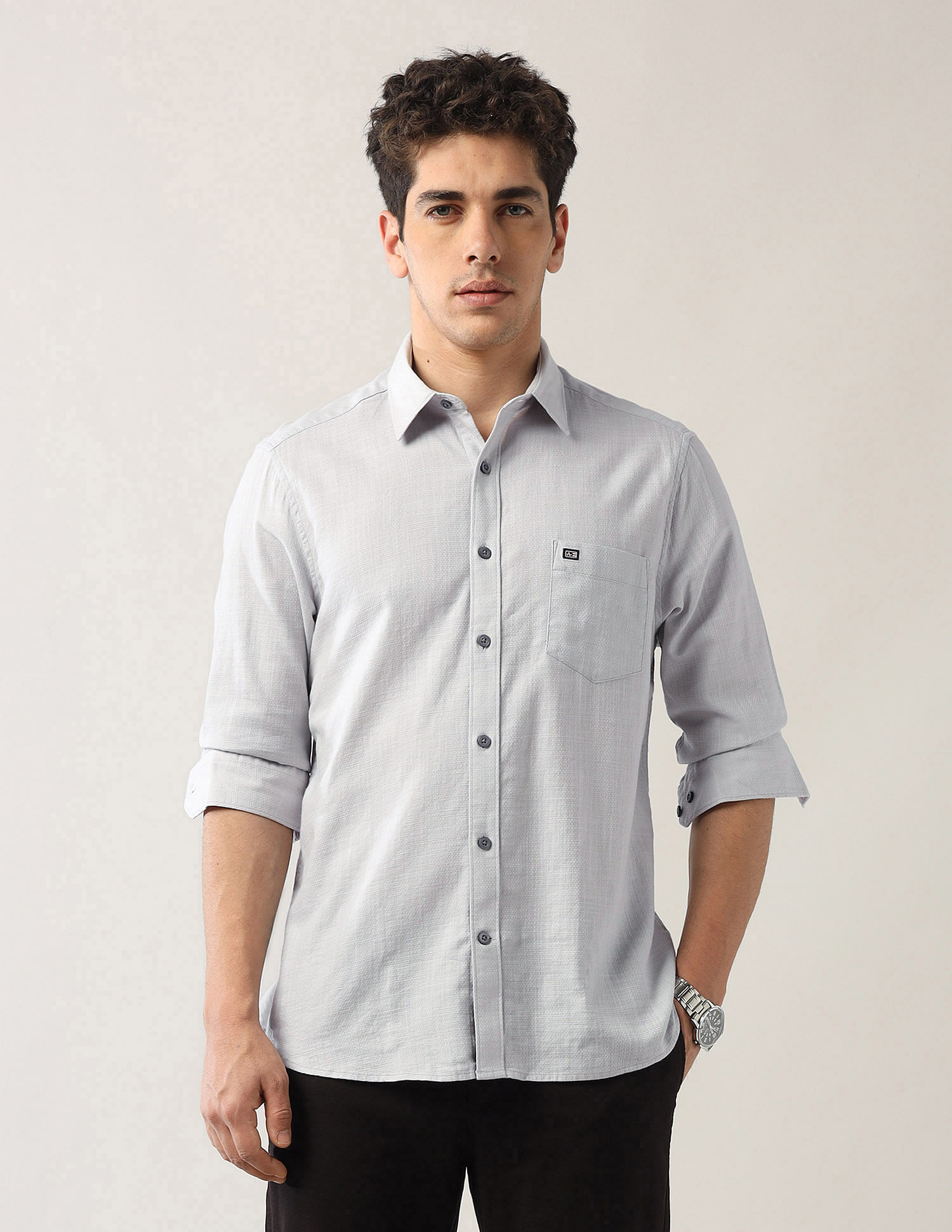 Arrow Sport Textured Dobby Shirt