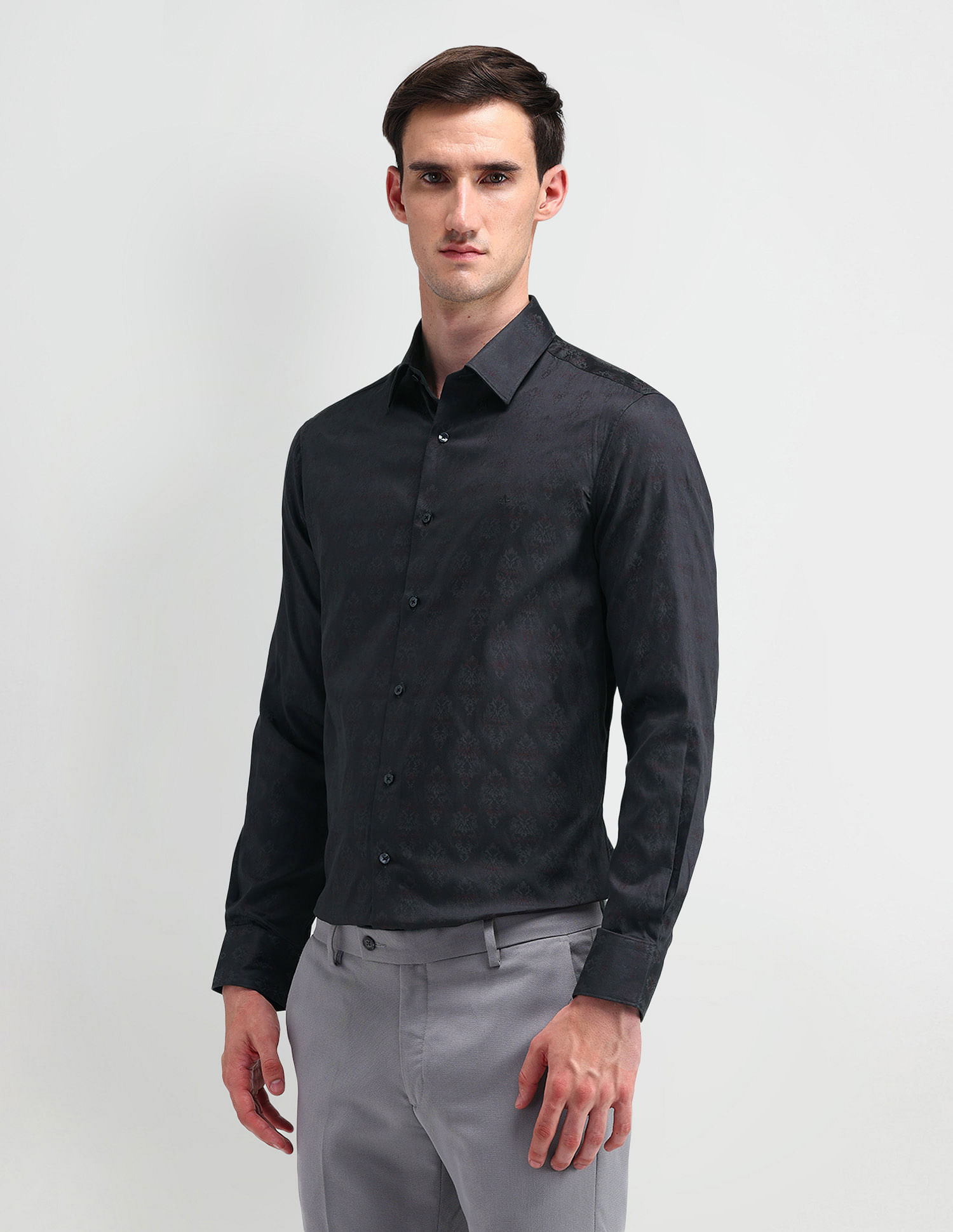 Arrow All-over Print Manhattan Slim Fit Shirt