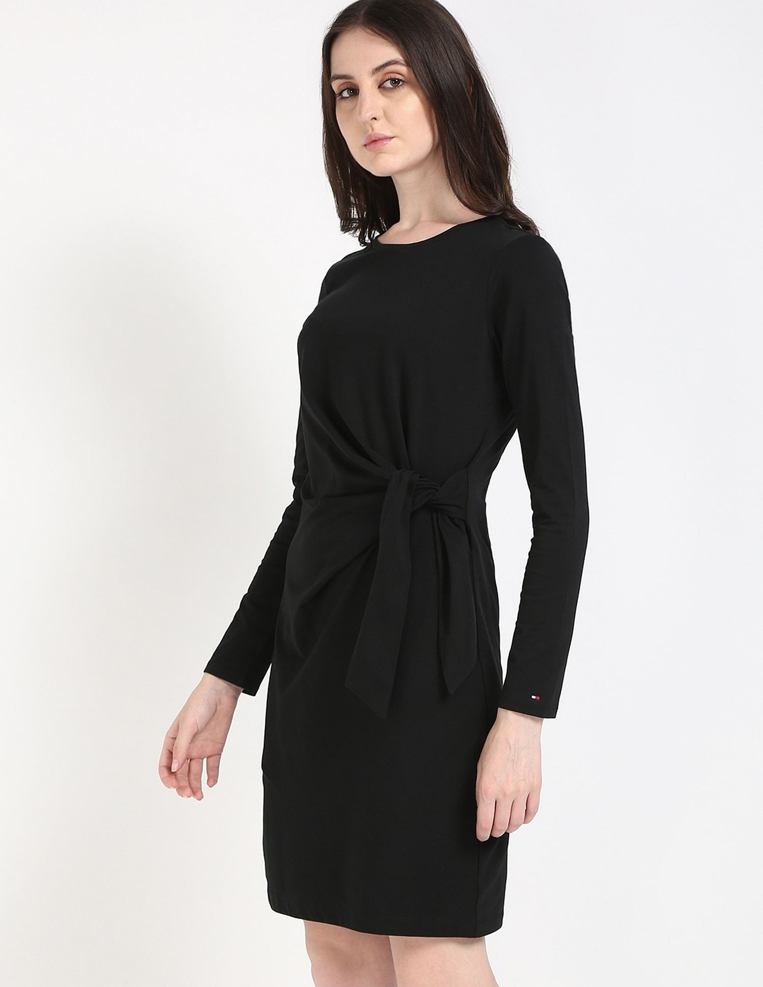 Tommy Hilfiger Cotton Round Neck Sheath Dress