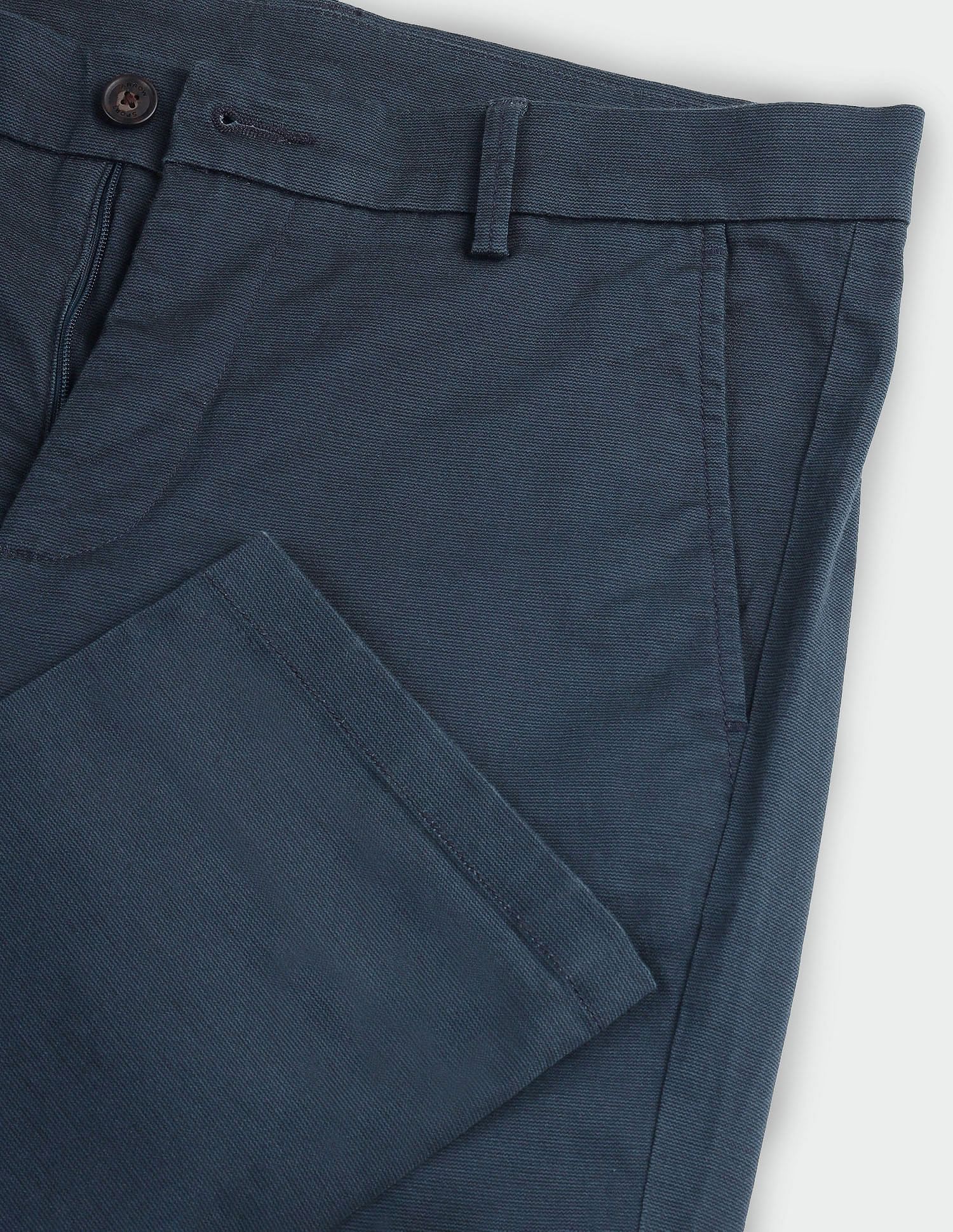 Arrow Sport Slim Fit Geometric Patterned Trousers