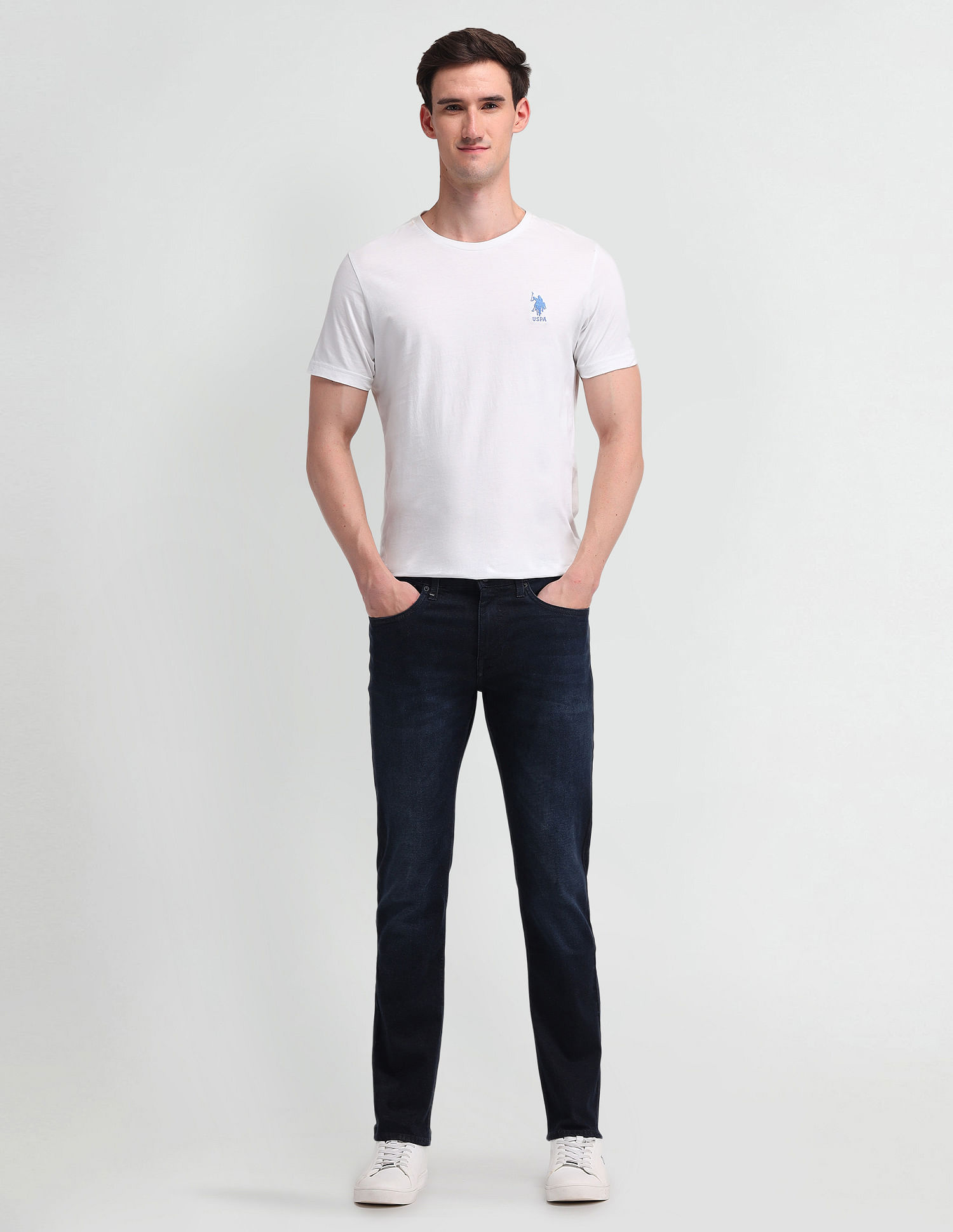 U.S. Polo Assn. Denim Co. Brandon Slim Tapered Blue Jeans