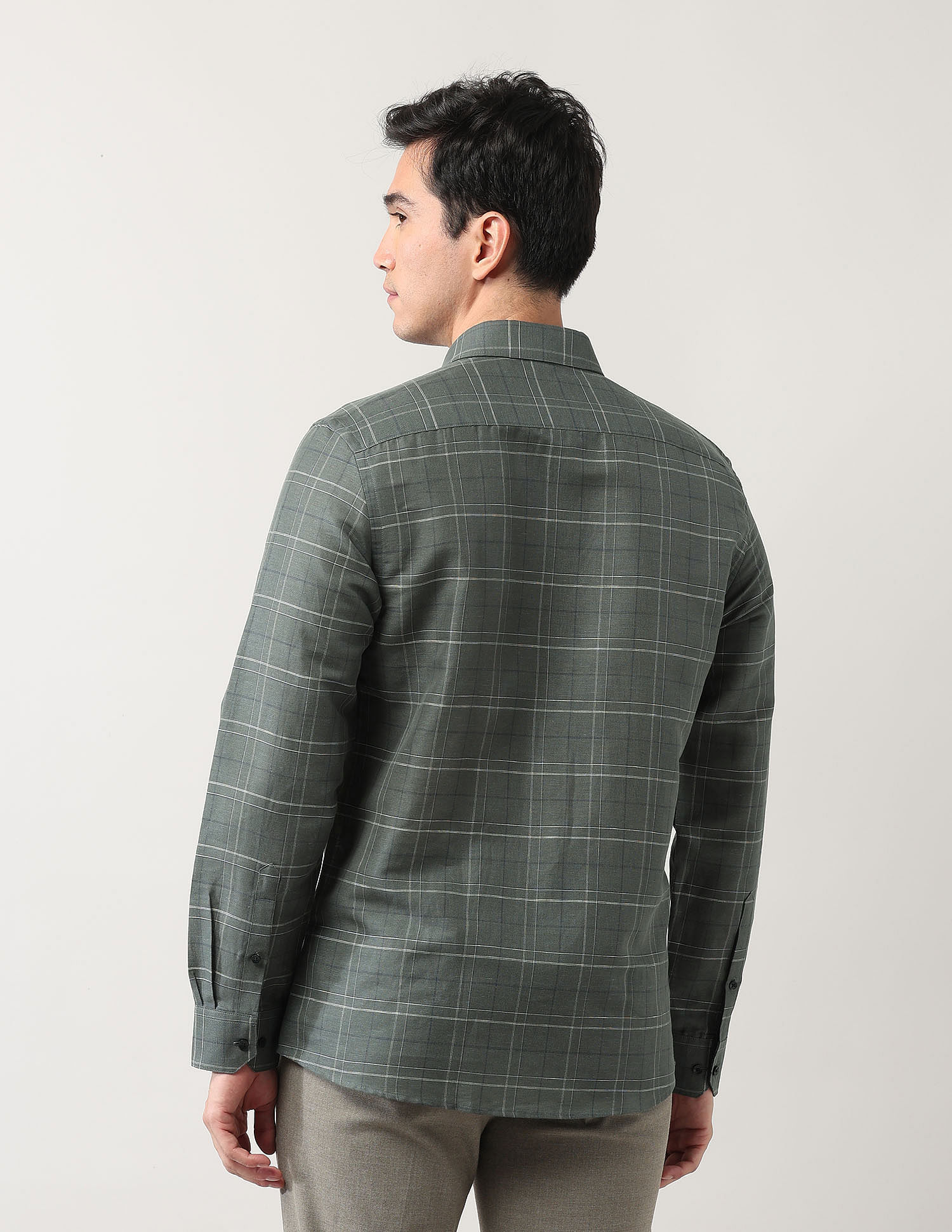 Arrow Grid Tattersall Checked Liberty Classic Fit Shirt