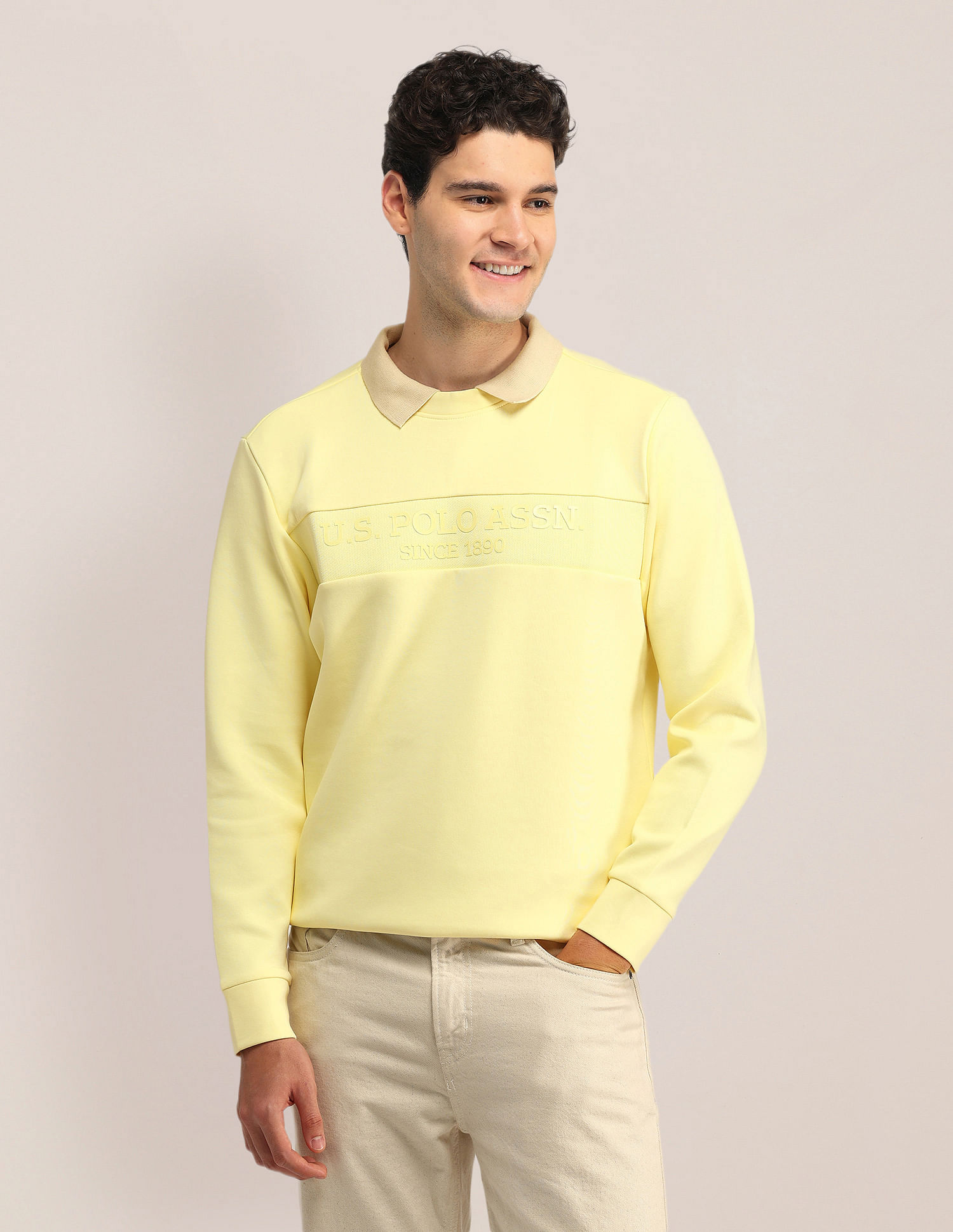 U.S. Polo Assn. Brand Printed Regular Fit Sweatshirt