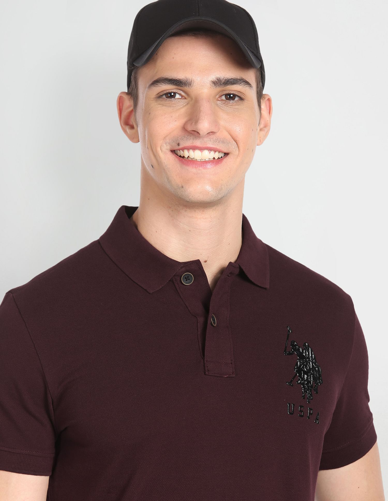 U.S. Polo Assn. Denim Co. Solid Cotton Polo Shirt