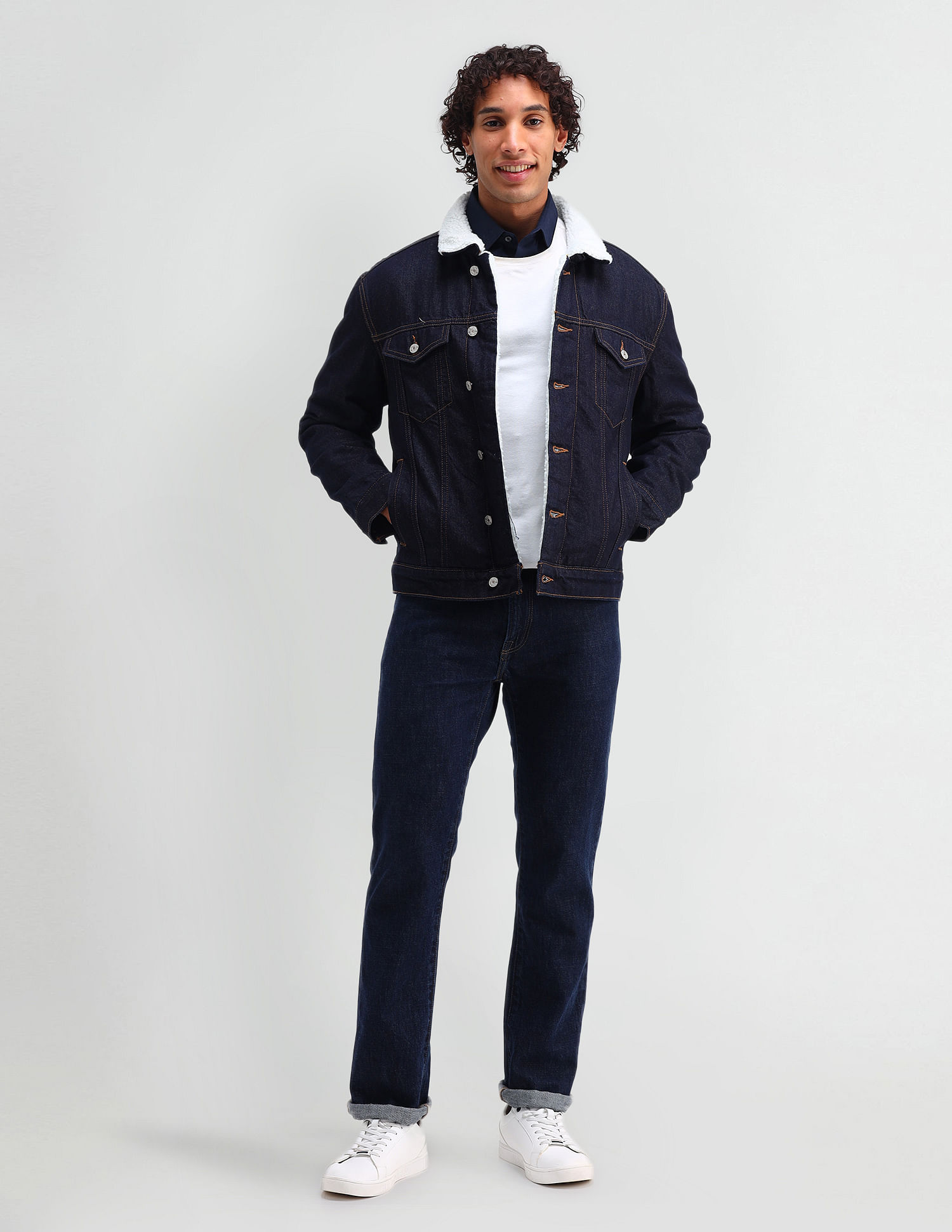 U.S. Polo Assn. Denim Co. Slim Fit Solid Denim Jacket