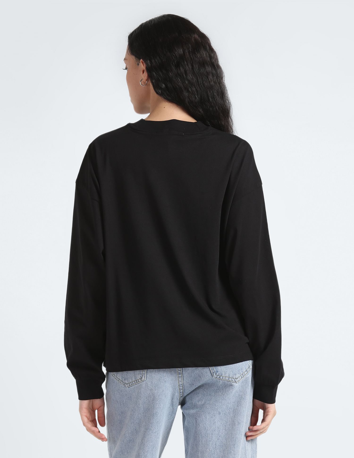 Buy Calvin Klein Jeans Micro Logo Oversized Long Sleeve T Buy Calvin Klein Jeans Micro Logo Oversized Long Sleeve T