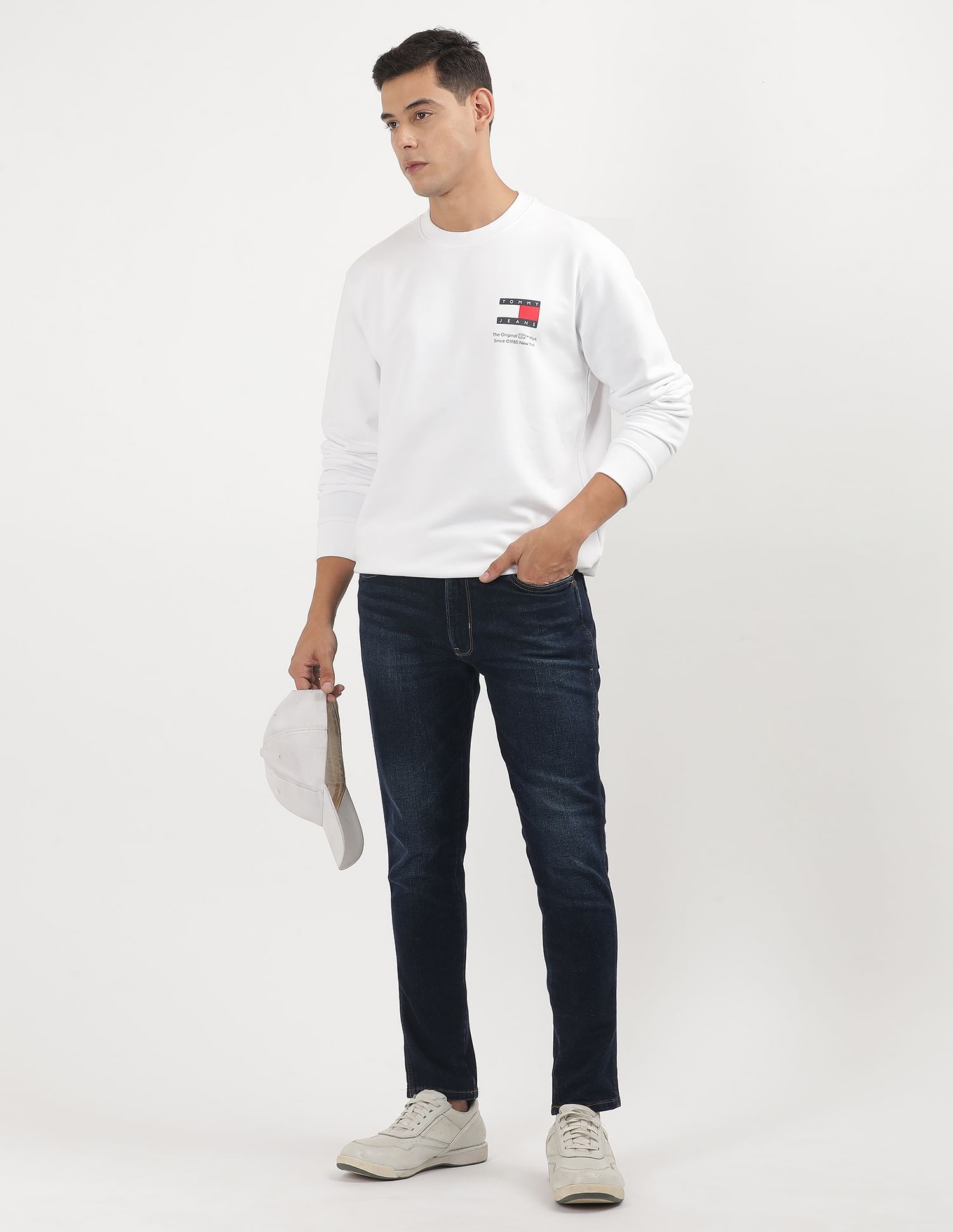 Tommy Hilfiger Crew Neck Flag Logo Sweatshirt
