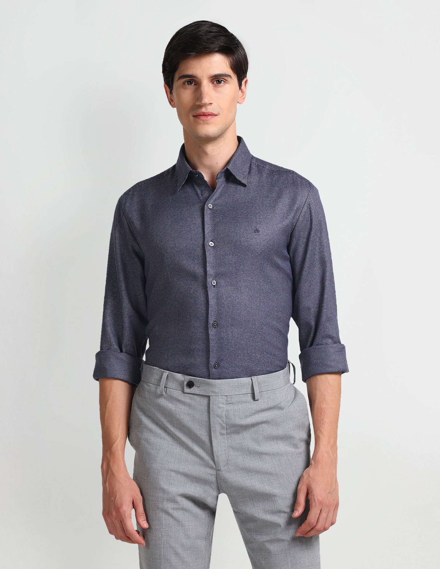 Arrow Newyork Geometric Patterned Slim Fit Shirt