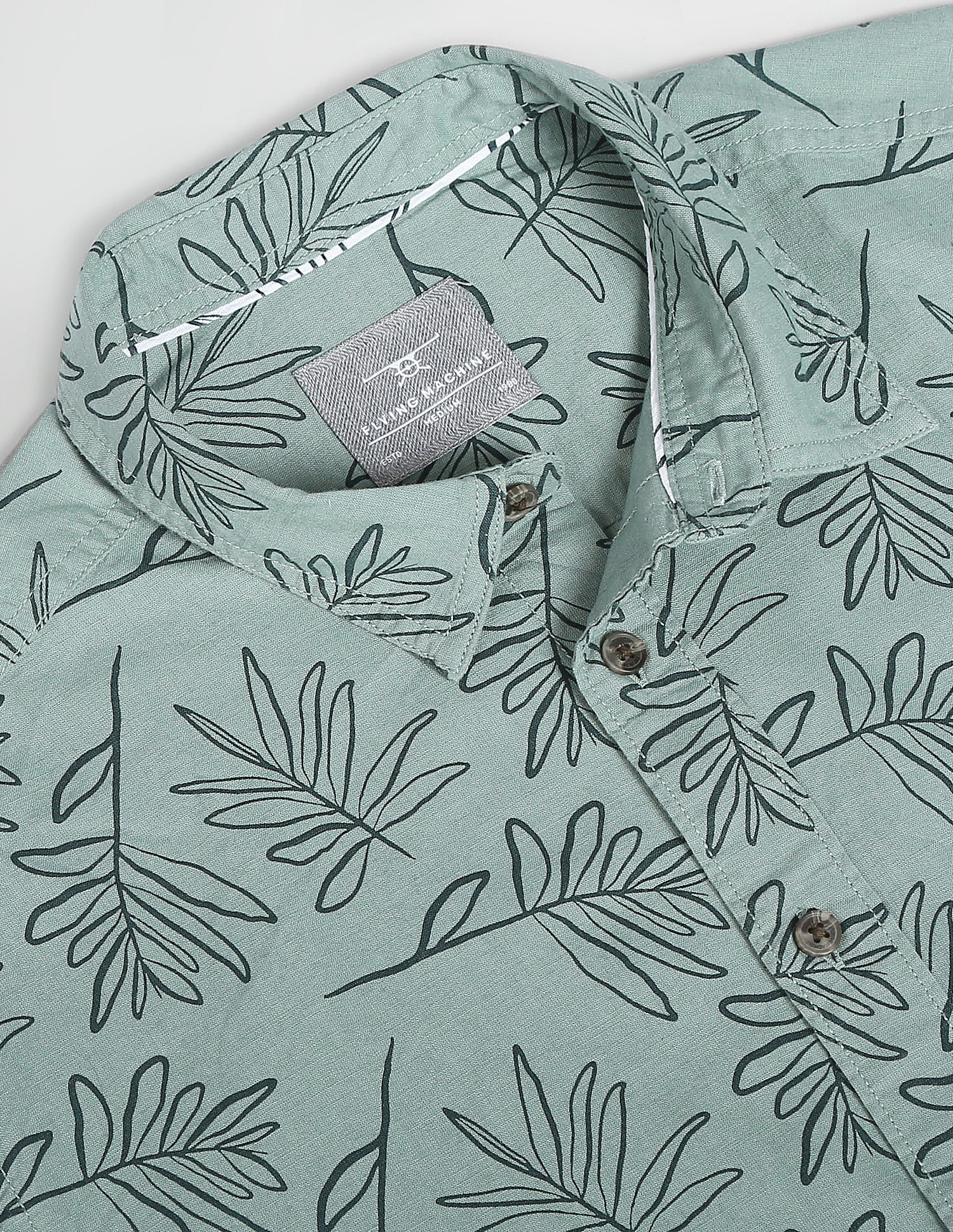 Flying Machine Floral Print Cotton Shirt