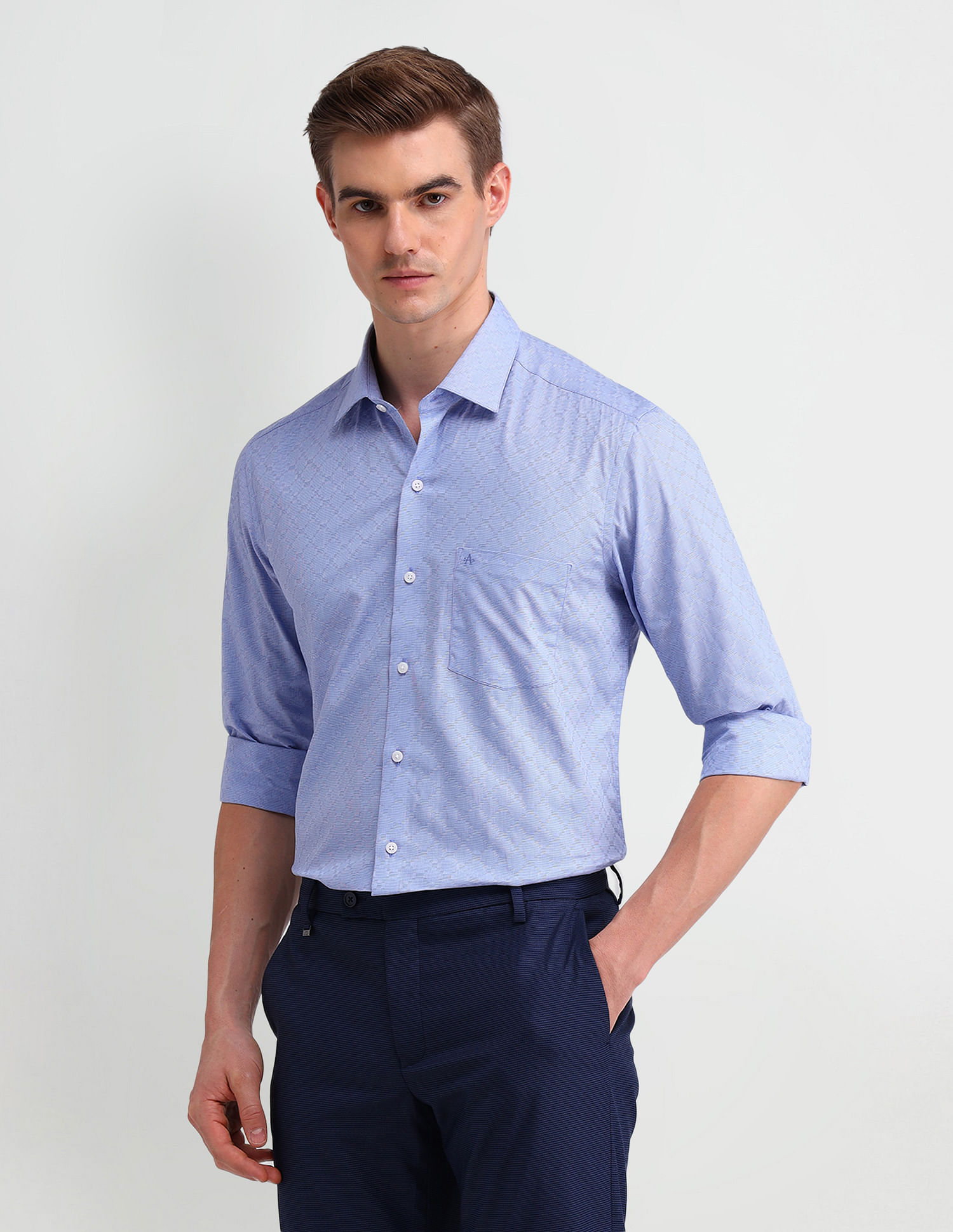 Arrow Brooklyn Fit All-over Print Shirt