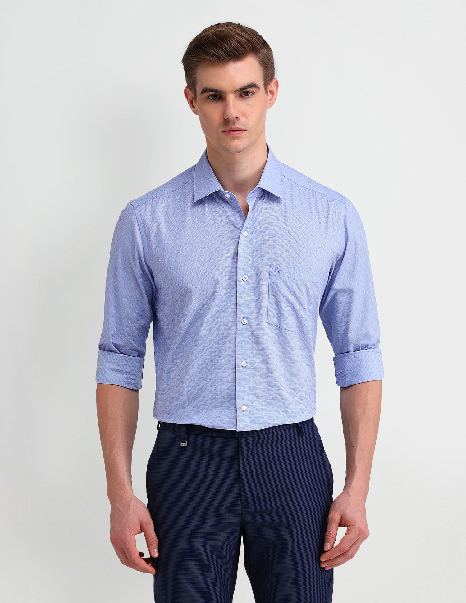 Arrow Brooklyn Fit All-over Print Shirt