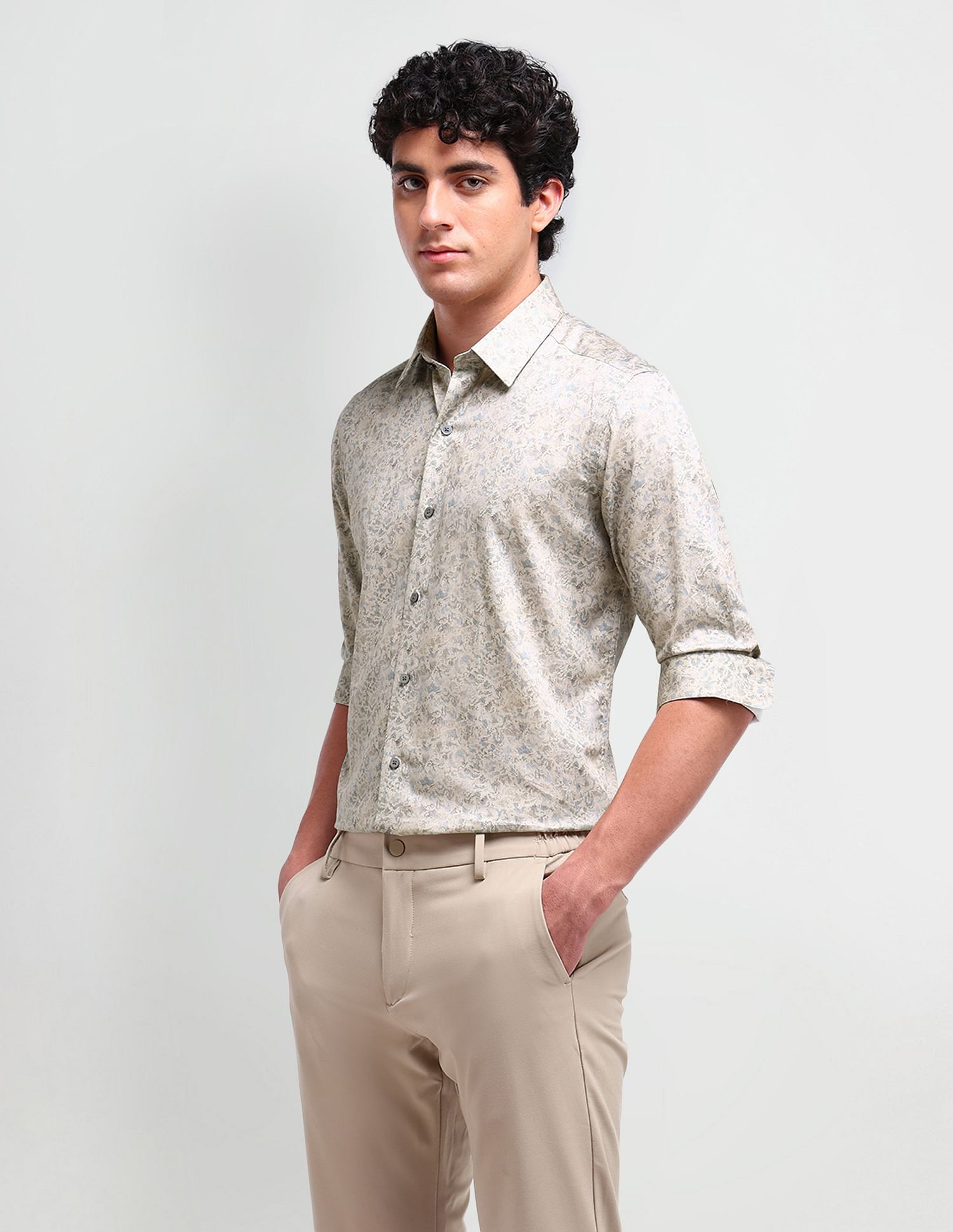 Arrow Newyork Brooklyn Fit Abstract Shirt