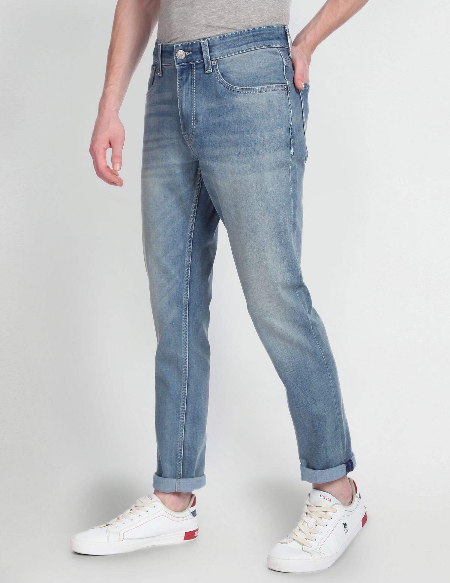 U.S. Polo Assn. Denim Co. Brandon Slim Tapered Fit Blue Jeans