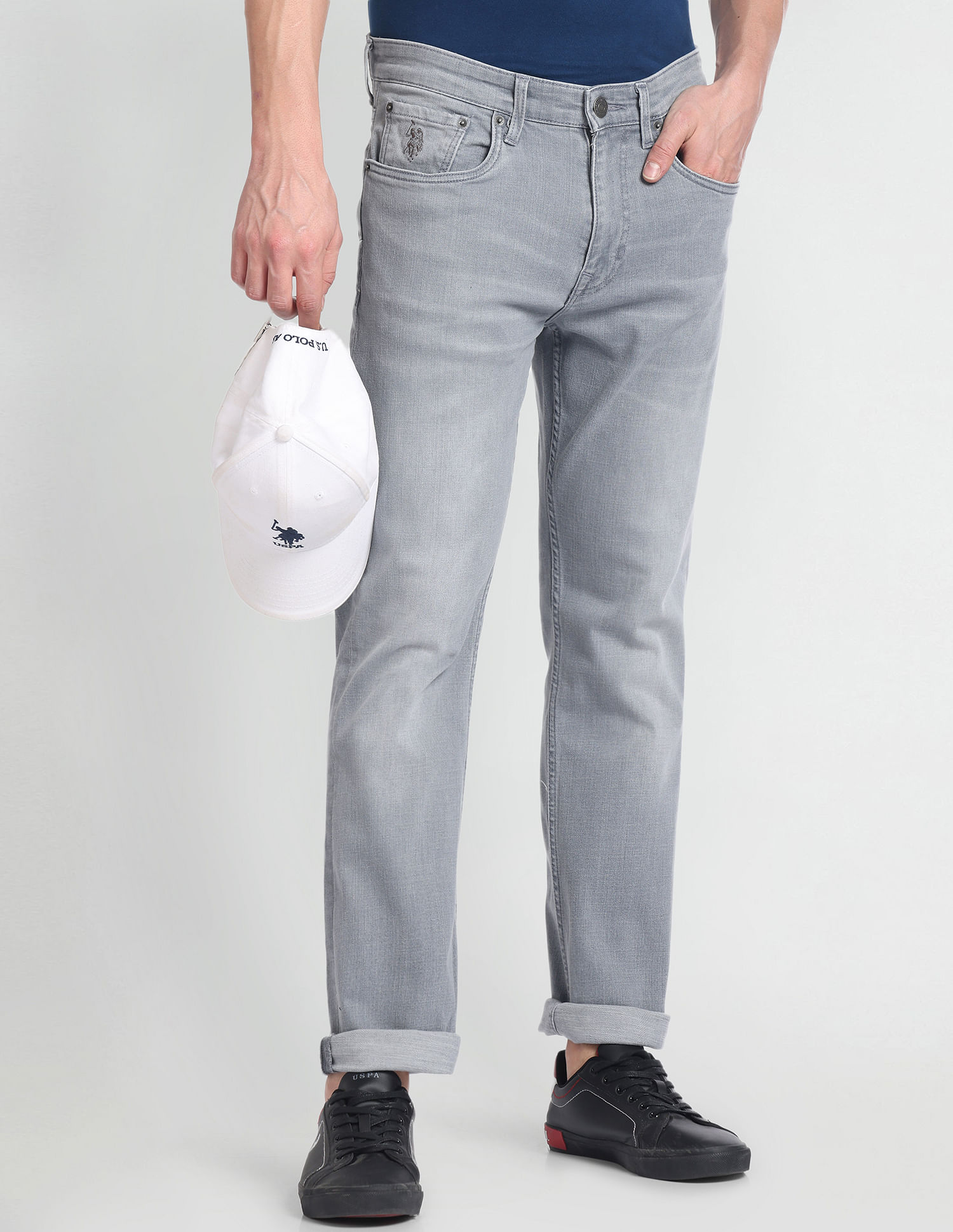 Buy online Mens Slim Fit Plain Jeans from Clothing for Men by U.s. Polo  Assn. for ₹2659 at 30% off | 2024 Limeroad.com