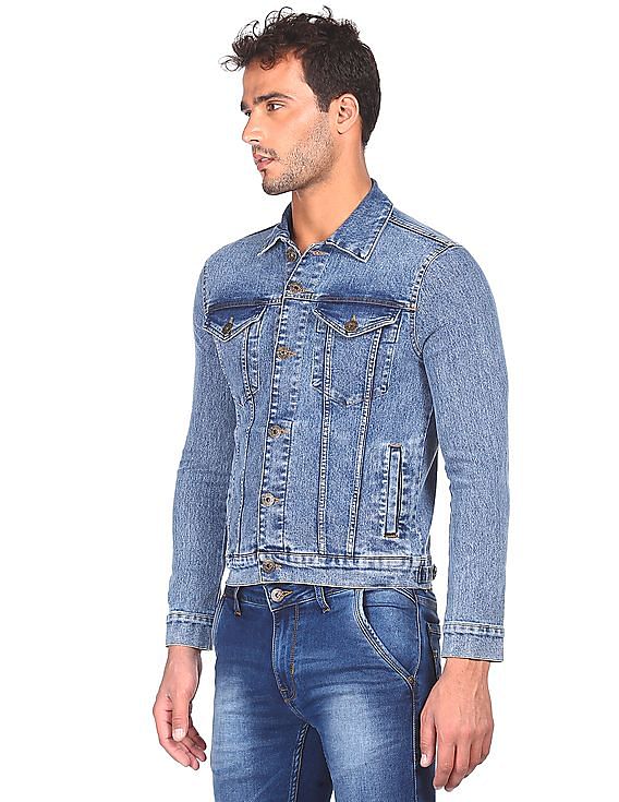 Flying machine blue sales denim jacket