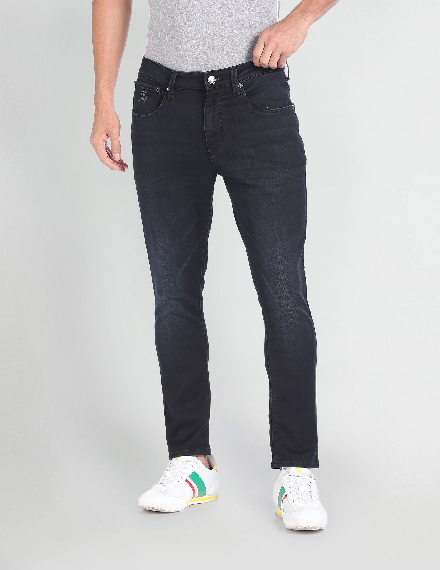 U.S. Polo Assn. Denim Co. Henry Cropped Fit Blue Jeans