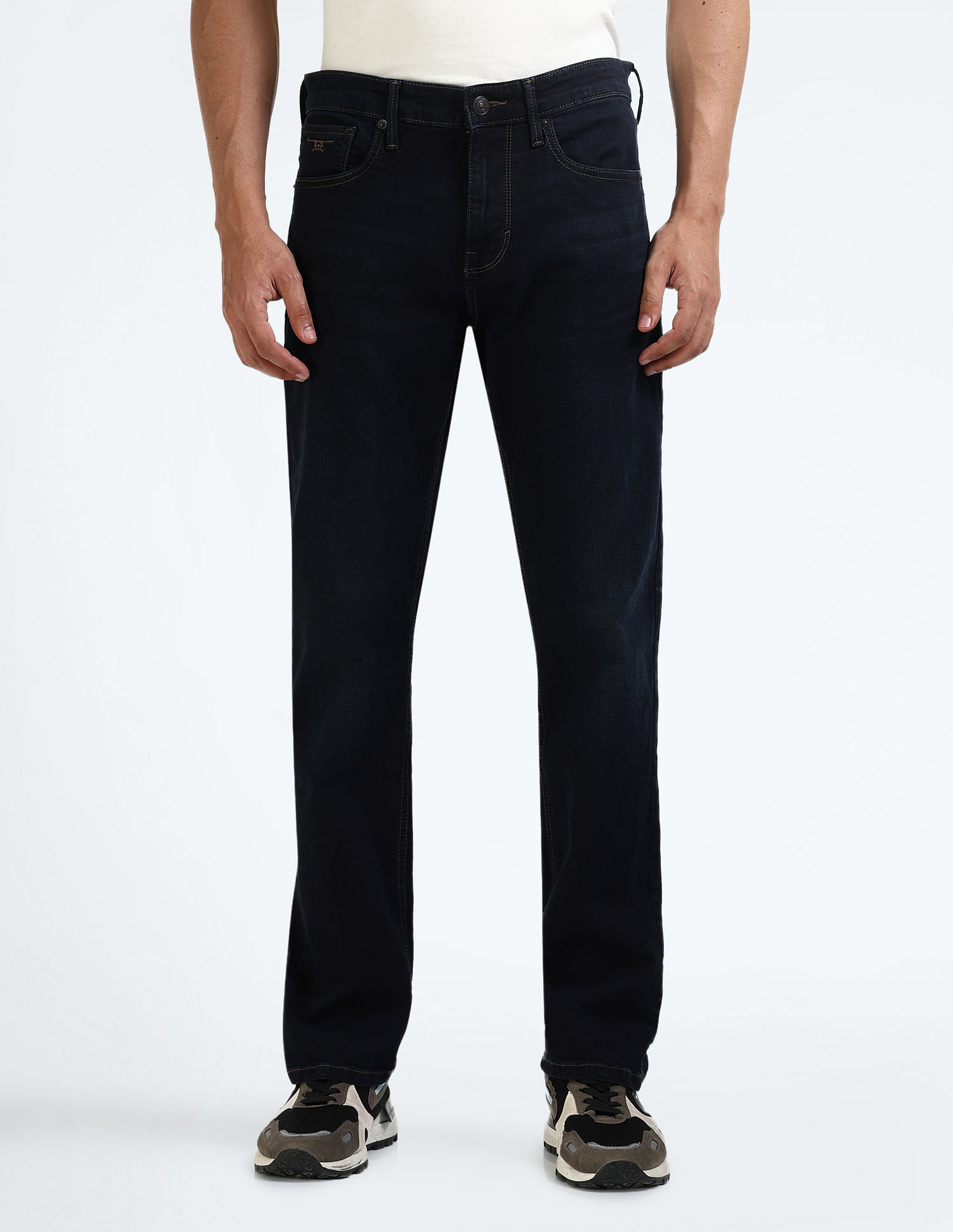 Flying Machine F-Jango Straight Fit Rinsed Jeans