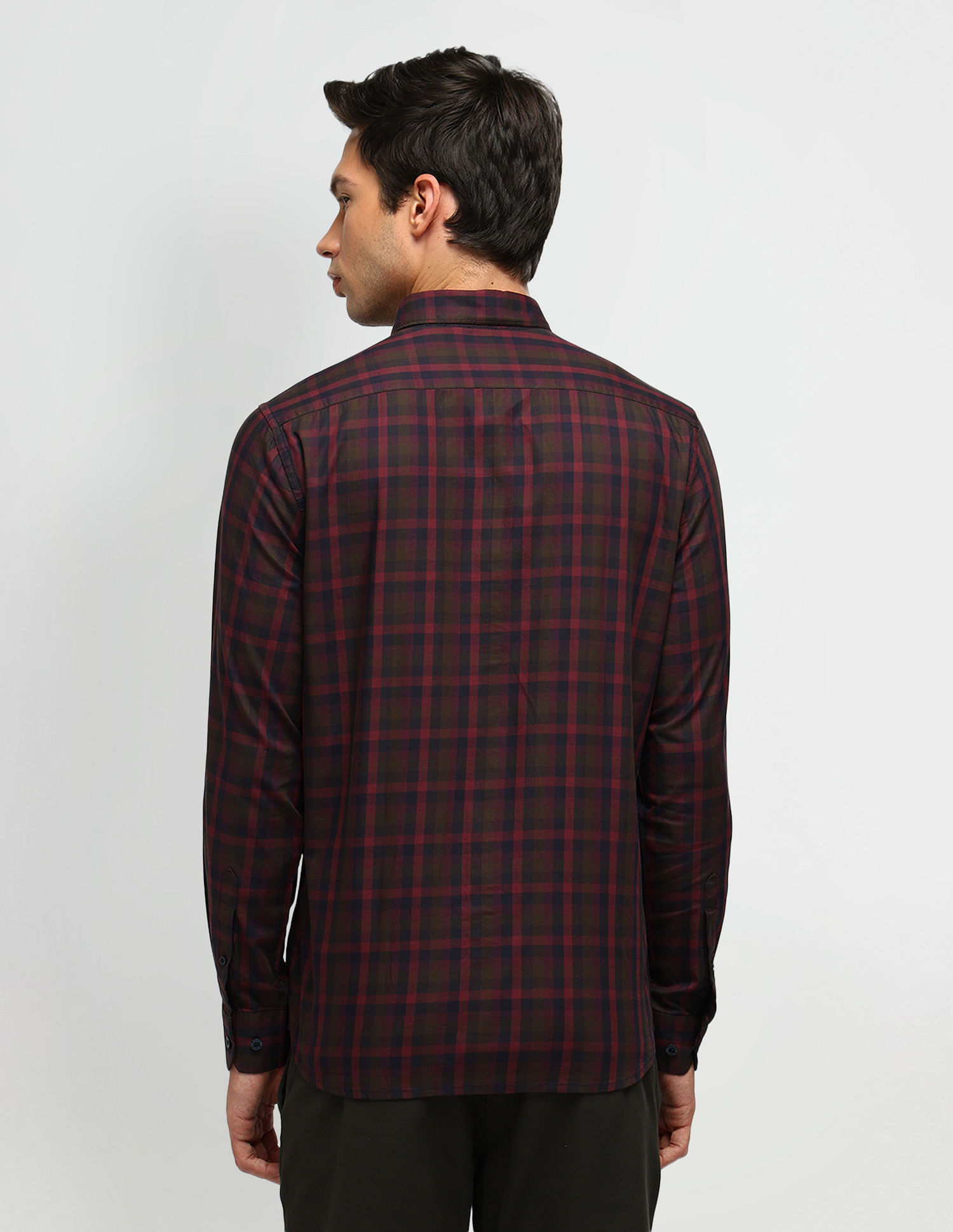 Arrow Sport Slim Fit Dupplin Checked Shirt