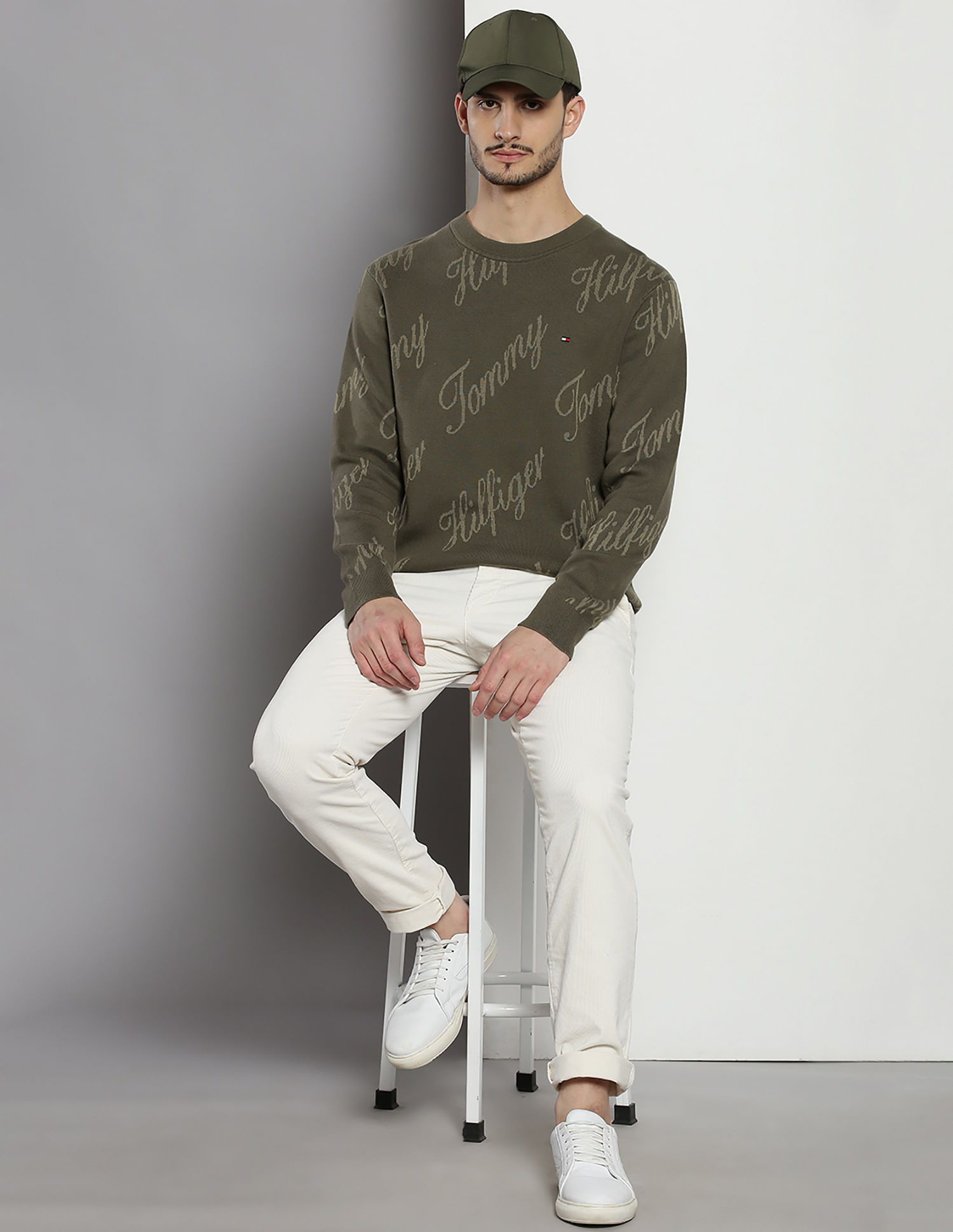 Tommy Hilfiger Crew Neck Typographic Sweater