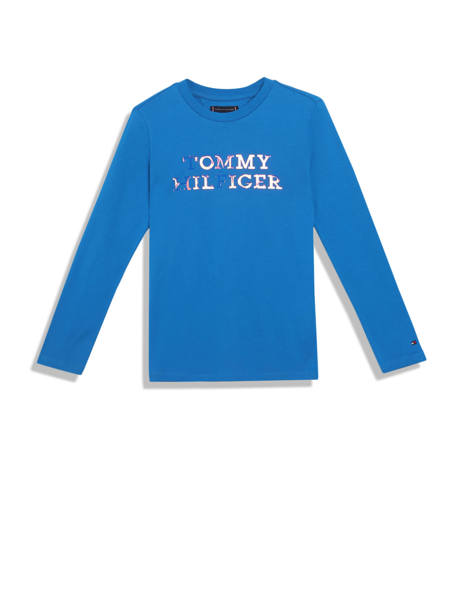 Tommy Hilfiger Kids Boys Transitional Cotton Metallic Logo T-Shirt