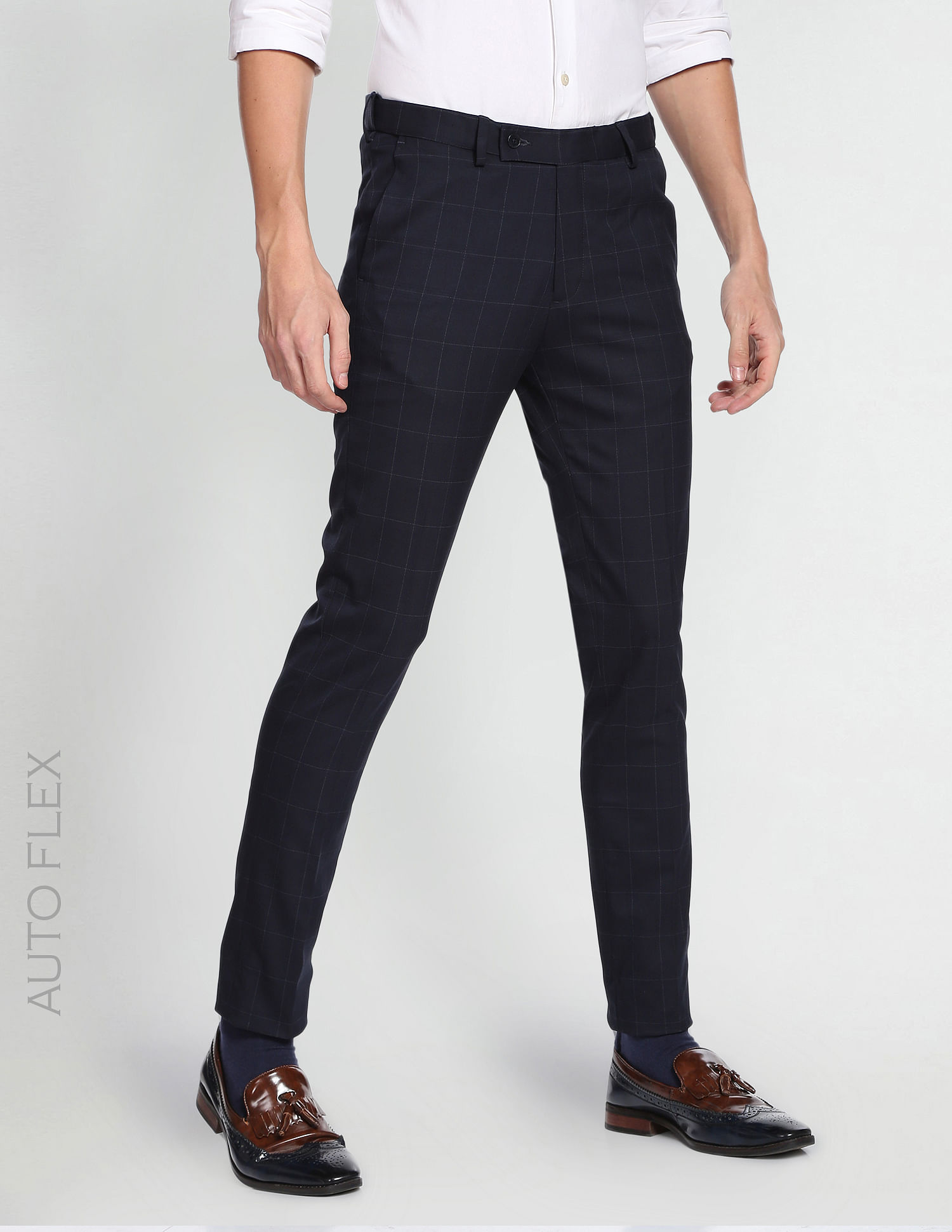 Buy Arrow Men's Skinny Smart Flex Low Rise Trousers (ASAFTR2492_Olive at  Amazon.in