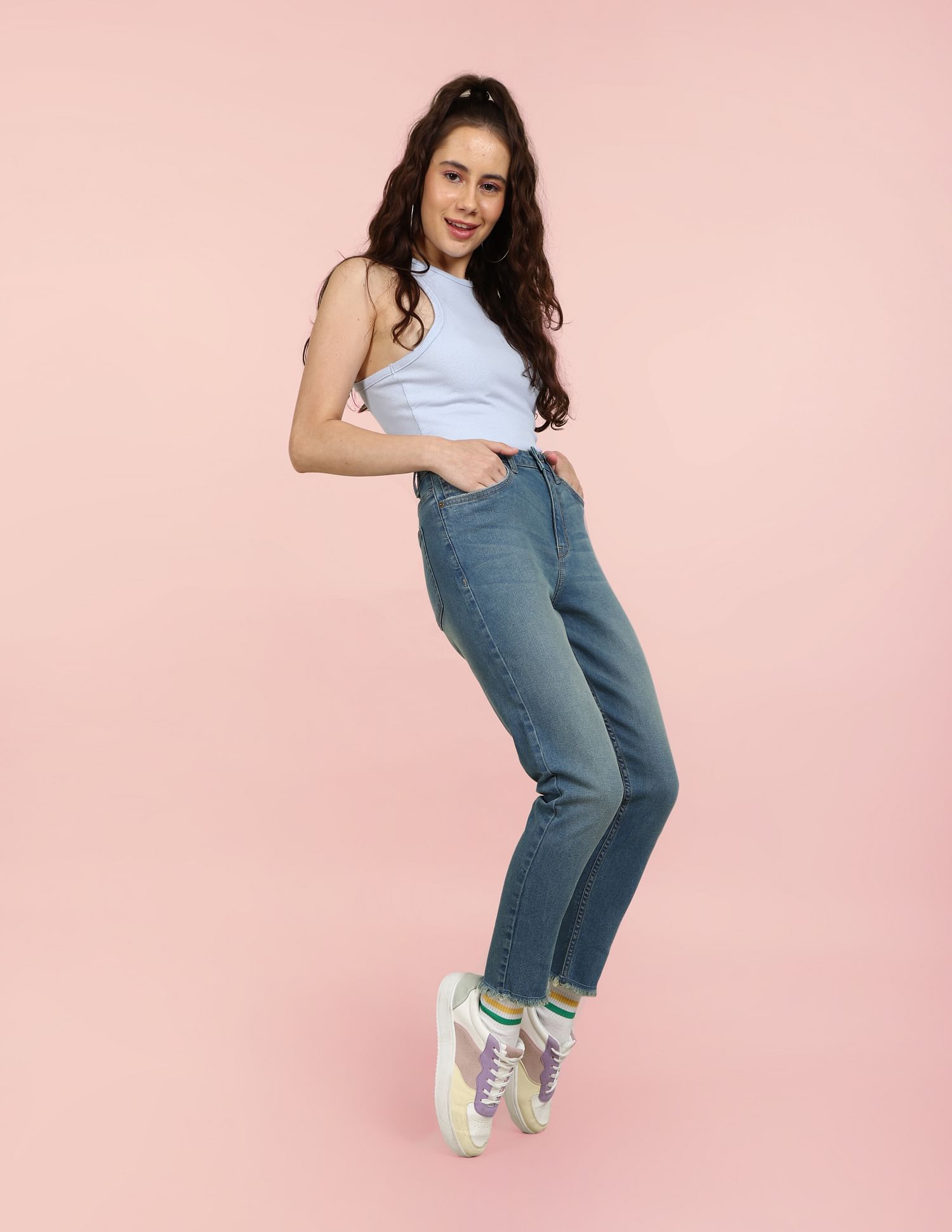 Flying Machine Women High Rise Skinny Fit Jeans