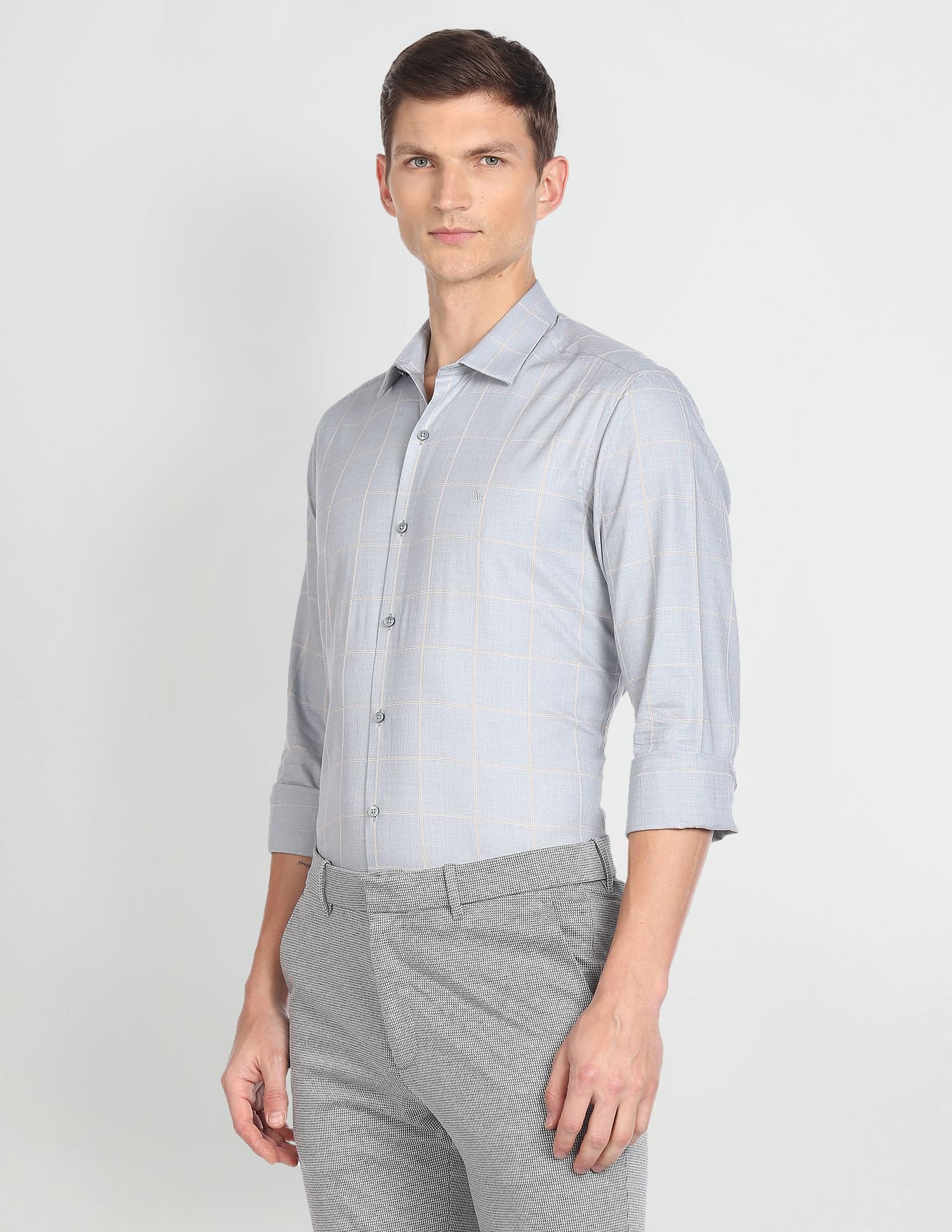 Arrow Windowpane Check Dobby Shirt