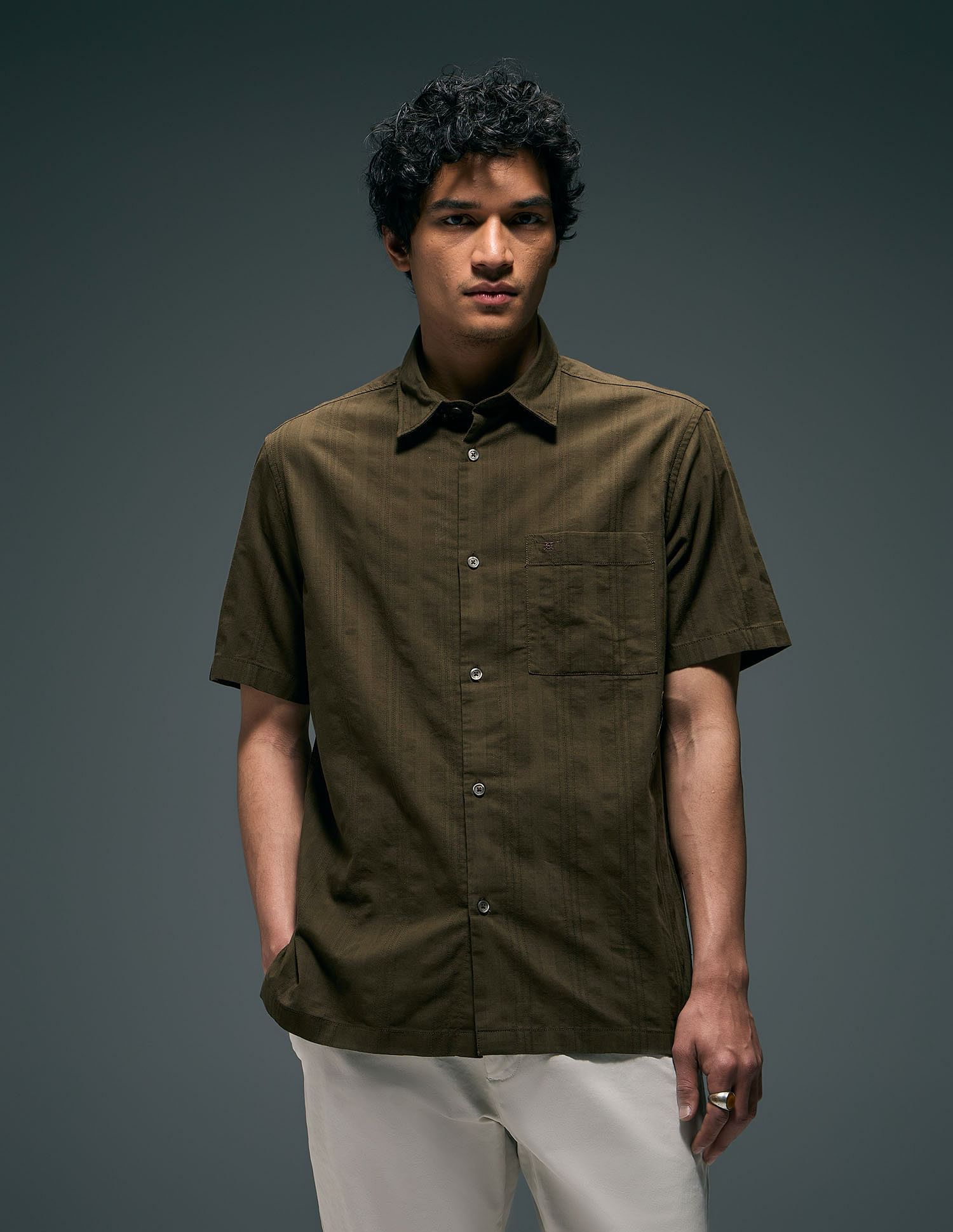 Flying Machine Regular Fit Pure Cotton Shirt