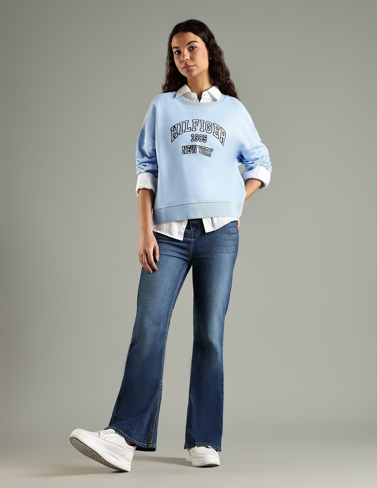 Tommy Hilfiger Regular Fit Cotton Crew Neck Sweatshirt