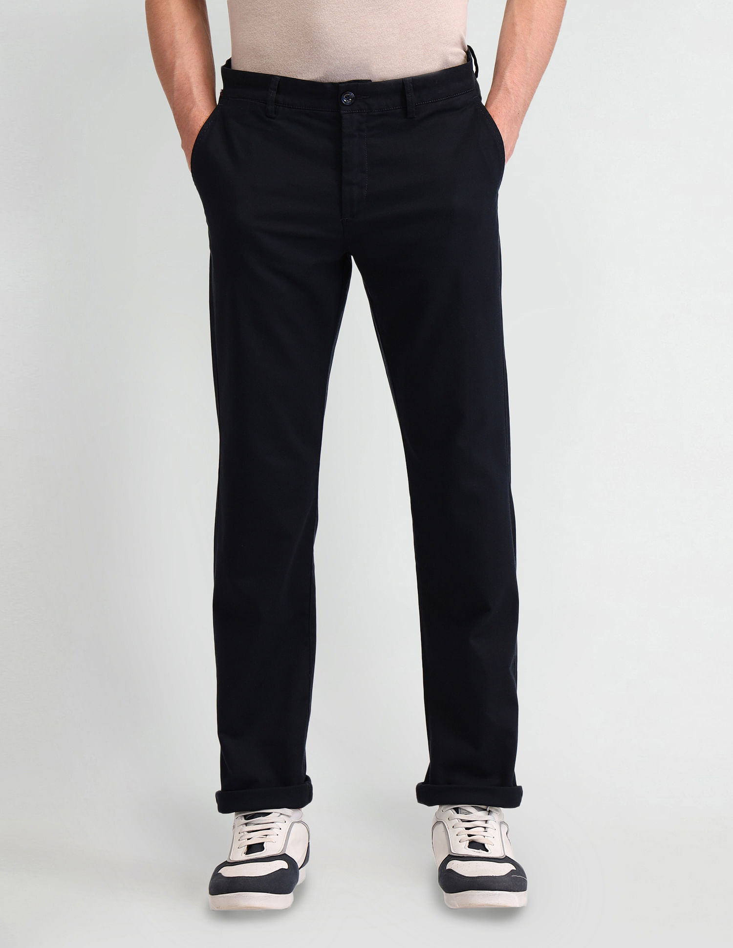 Arrow Sports Slim Fit Inner Web Detailed Trousers