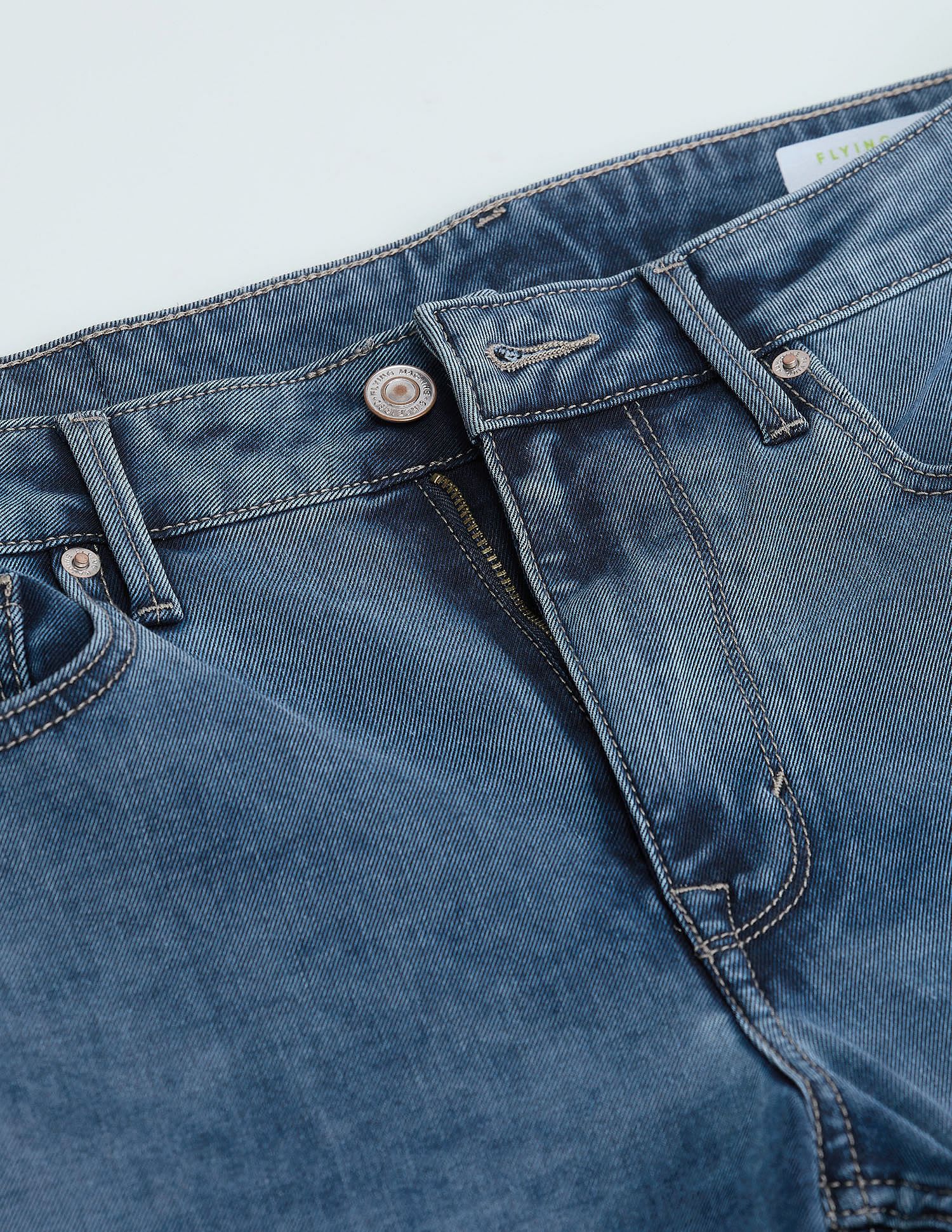 Flying Machine Mankle Relaxed Tapered Drop Crotch Jeans