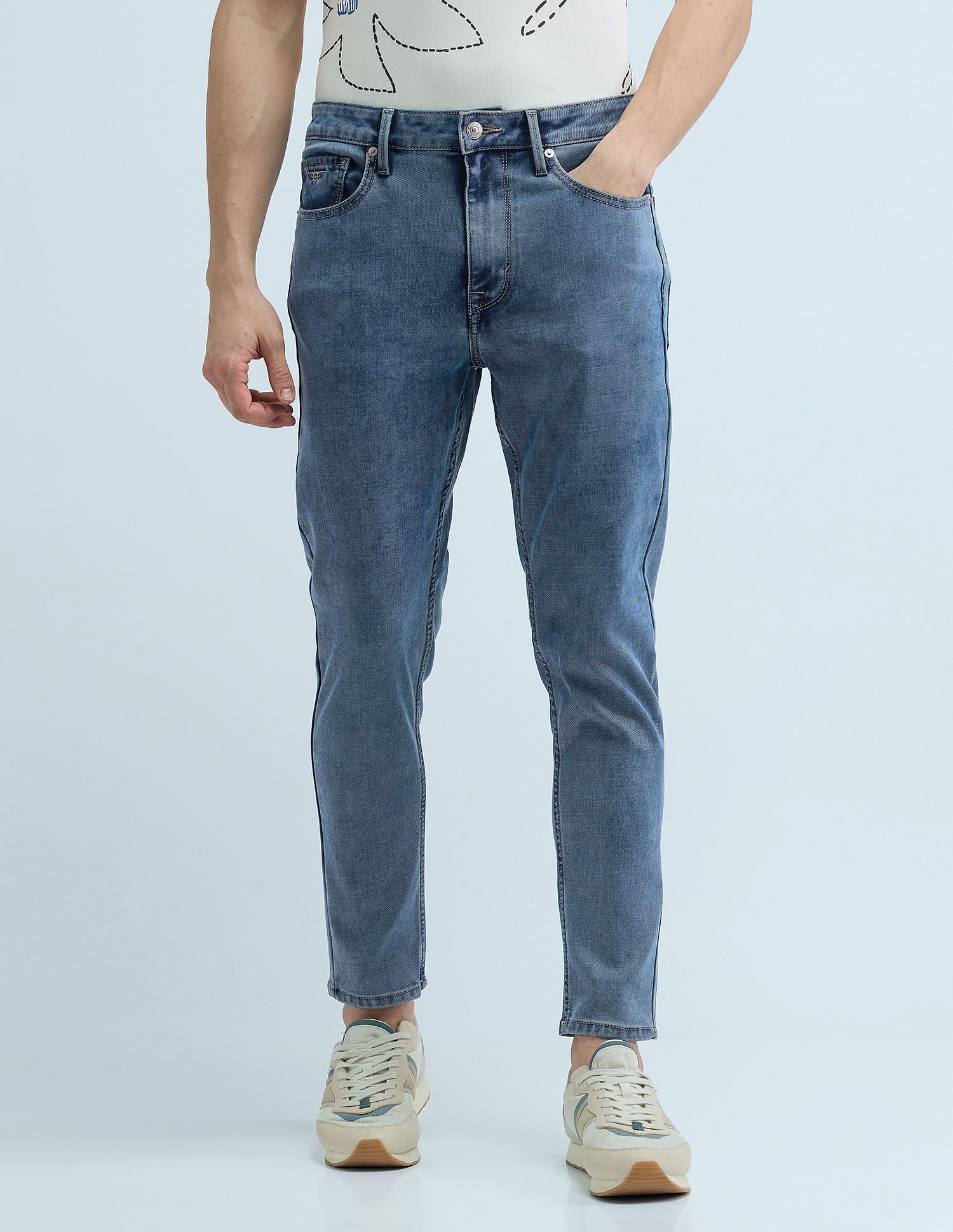 Buy Flying Machine Mankle Relaxed Tapered Drop Crotch Jeans NNNOW