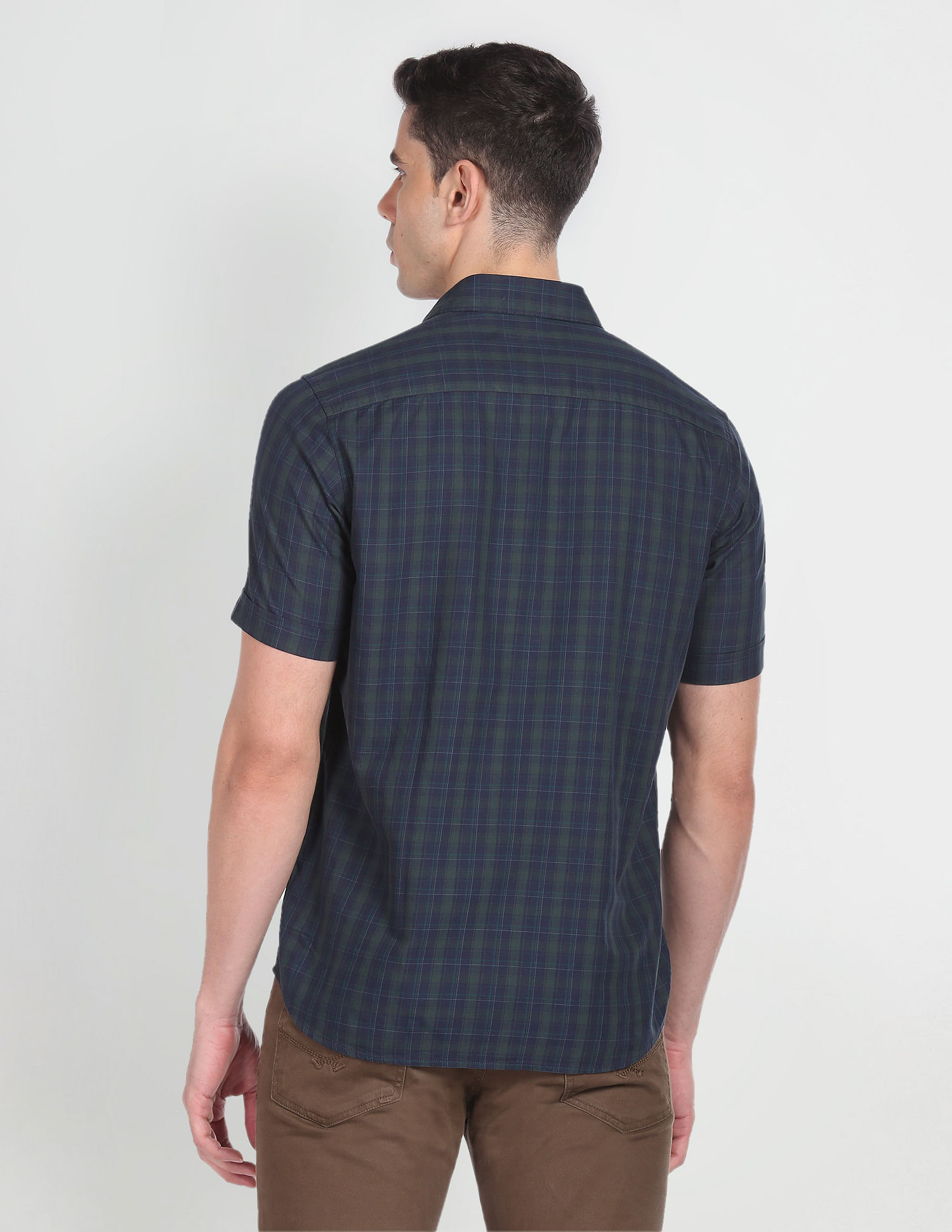 Arrow Sports Tartan Check Cotton Casual Shirt