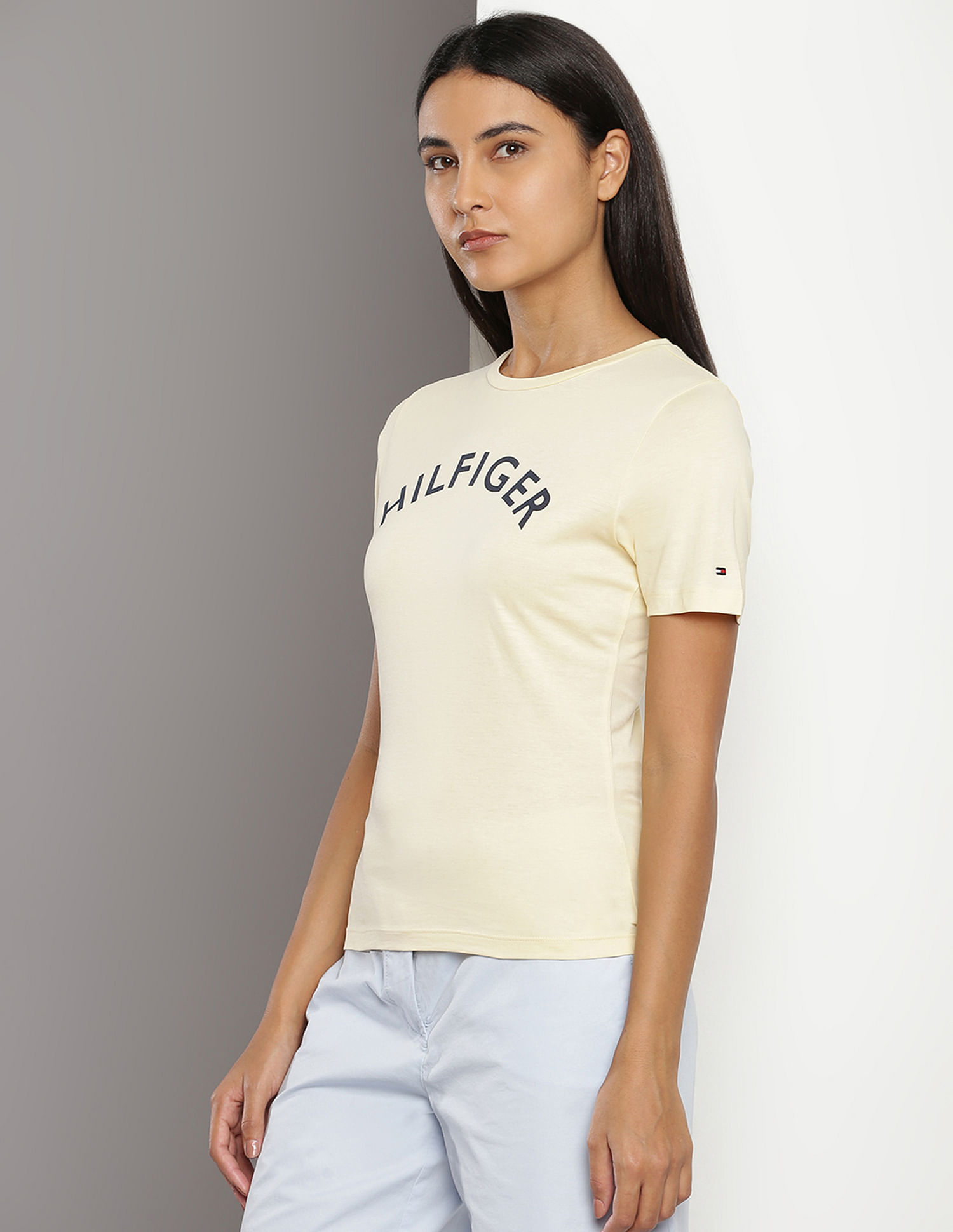 Tommy Hilfiger Crew Neck Brand Print T-Shirt