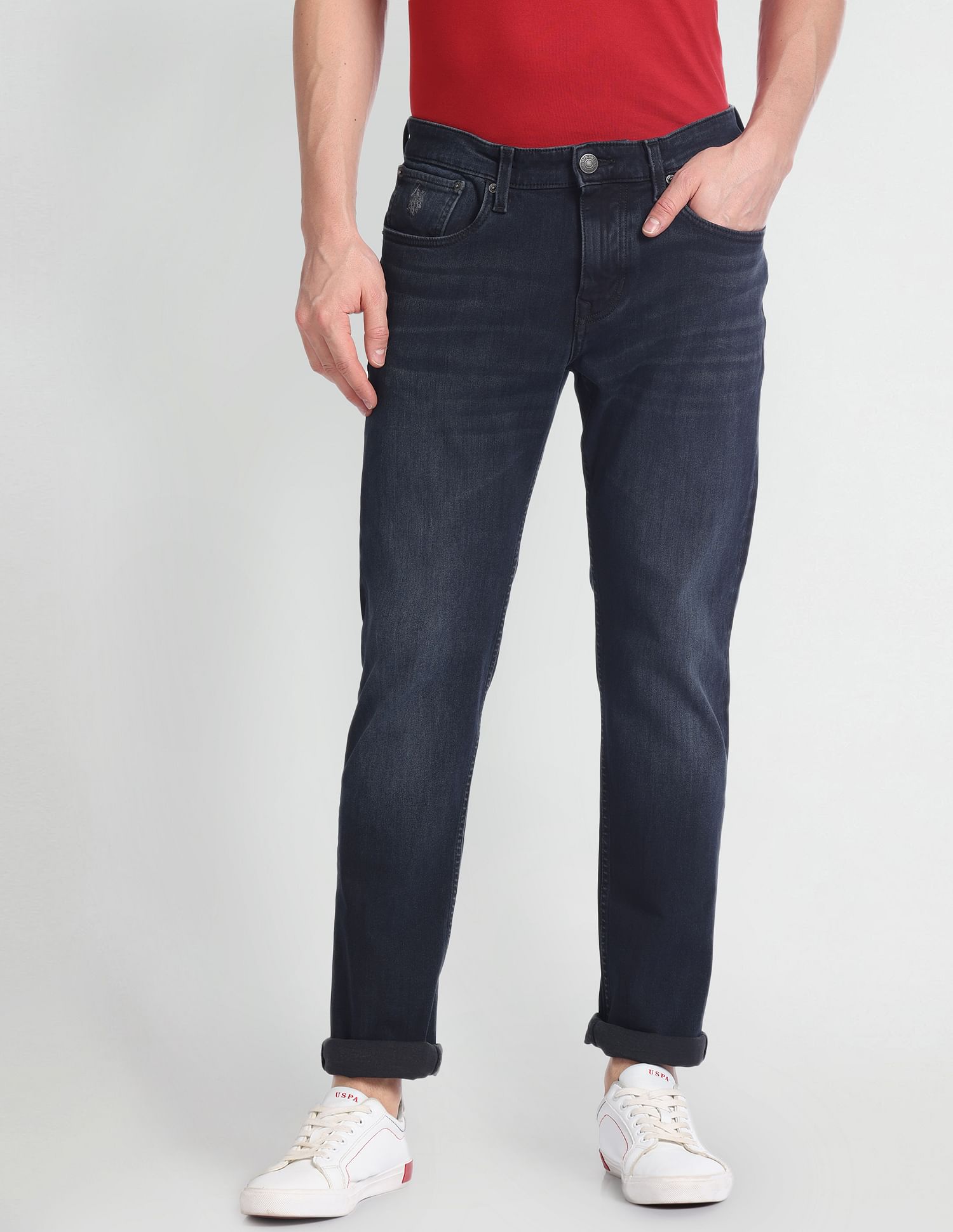 U.S. Polo Assn. Denim Co. Brandon Slim Tapered Fit Blue Jeans