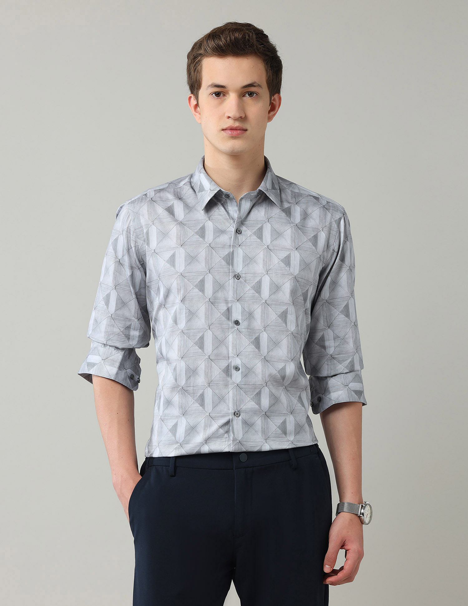Arrow Newyork Pure Cotton Manhattan Slim Fit Shirt